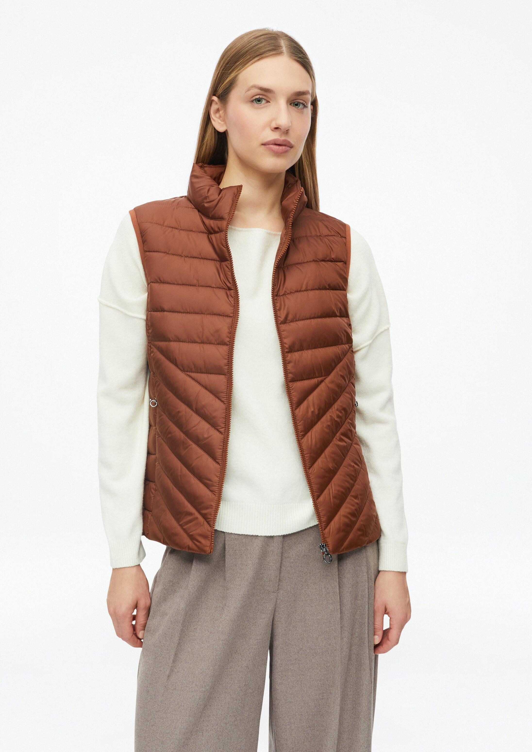 s.Oliver Outdoorjacke Outdoor-Weste Leichte Steppweste mit Packfunktion