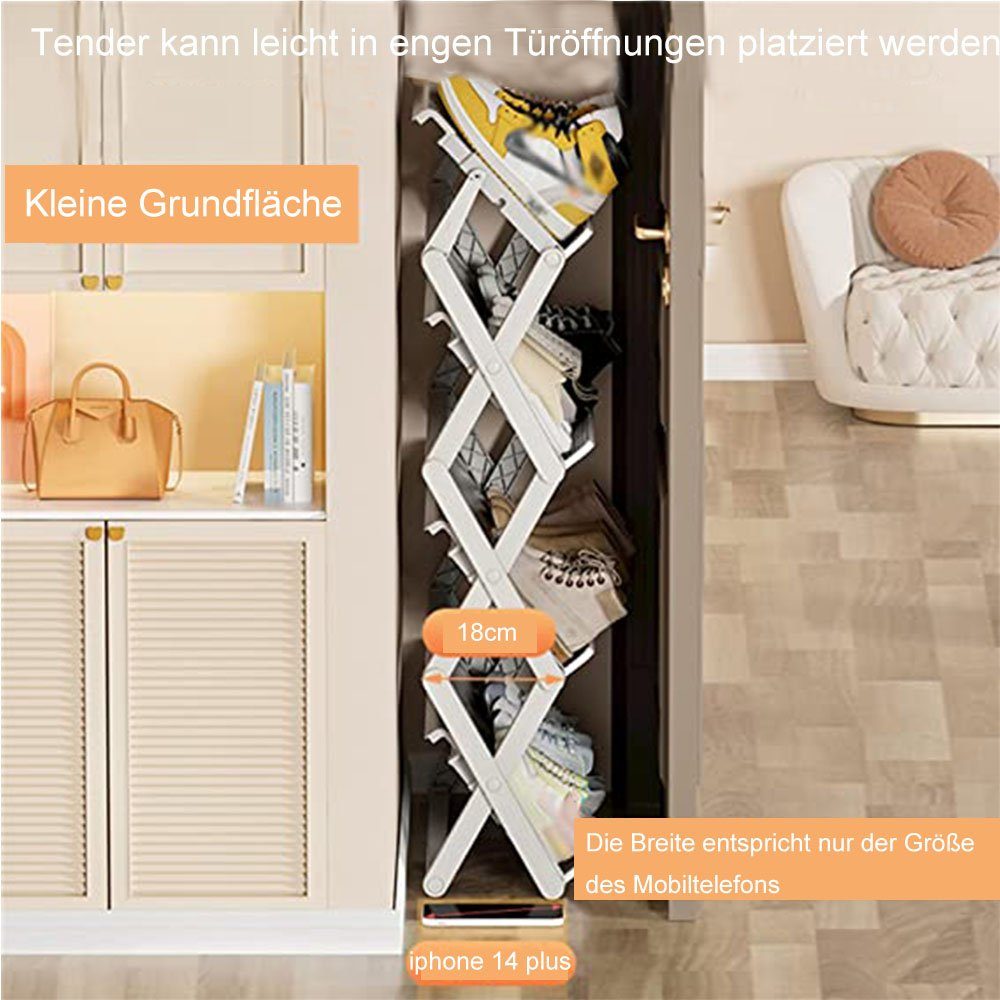 NUODWELL Schuhregal Schuhregal,Schuhständer Schuhablage Mit Flach günstig online kaufen