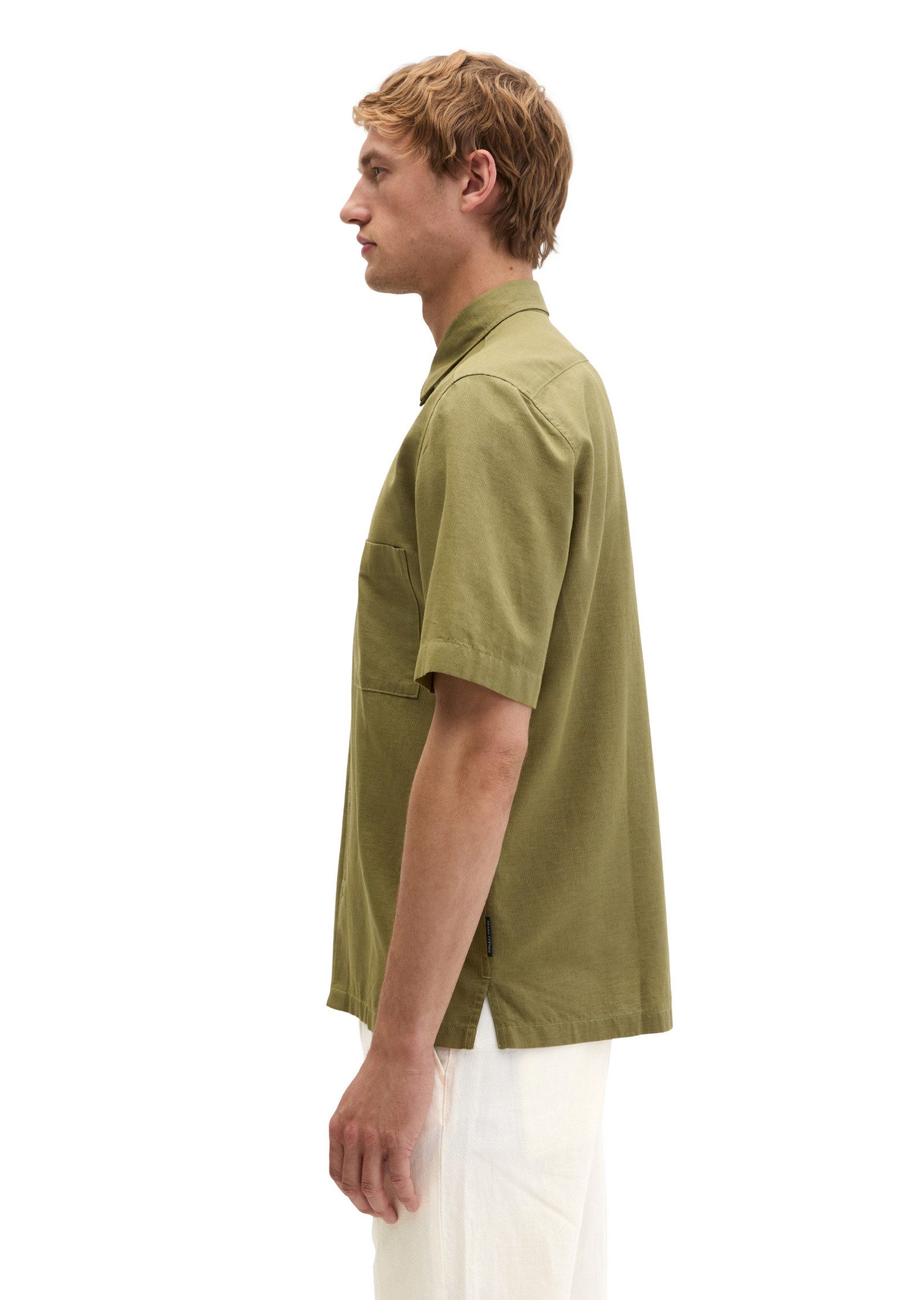 Marc O'Polo Kurzarmhemd aus weichem TENCEL™ Lyocell - Mix