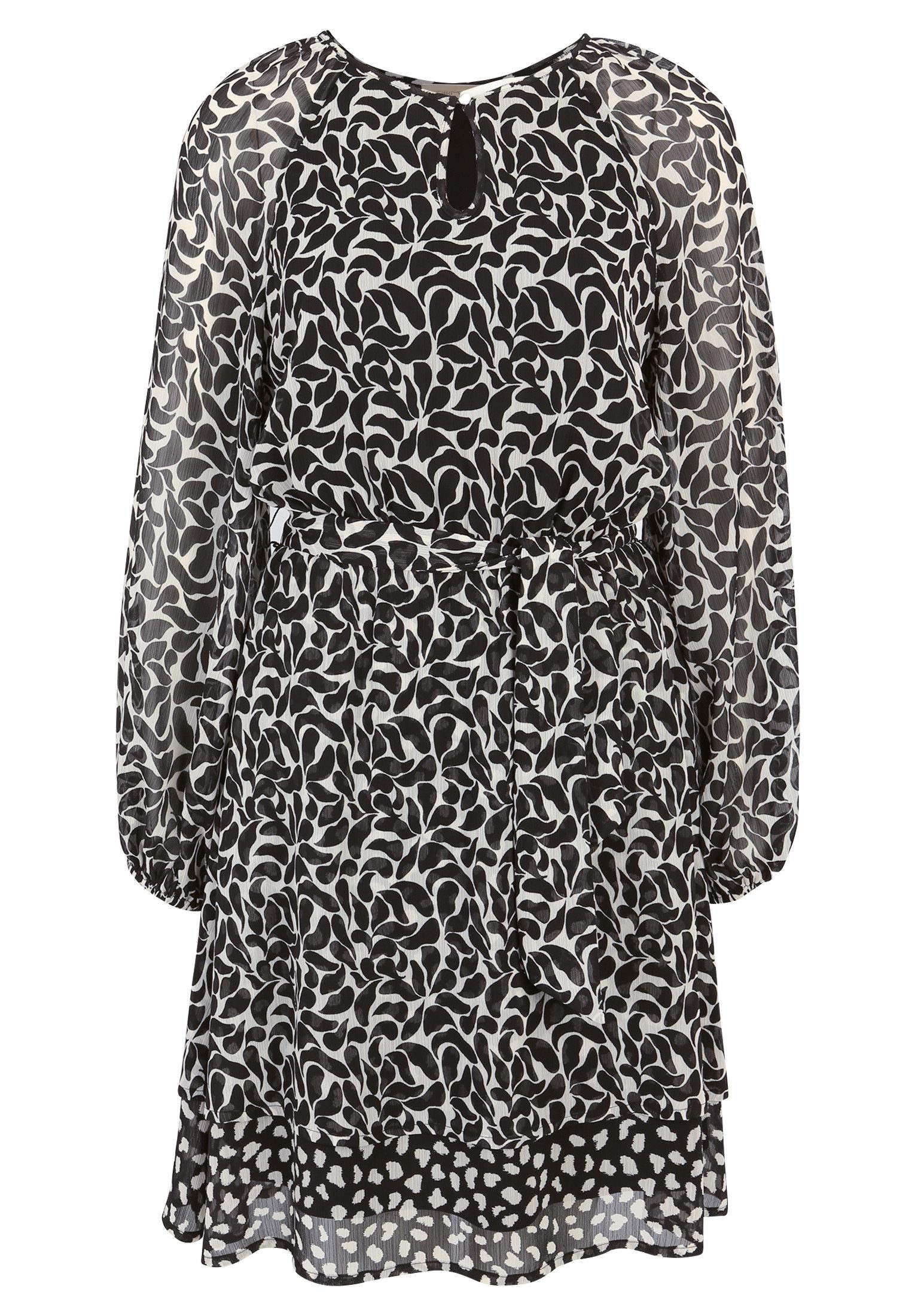 Cartoon Chiffonkleid Damen mit Muster Design günstig online kaufen