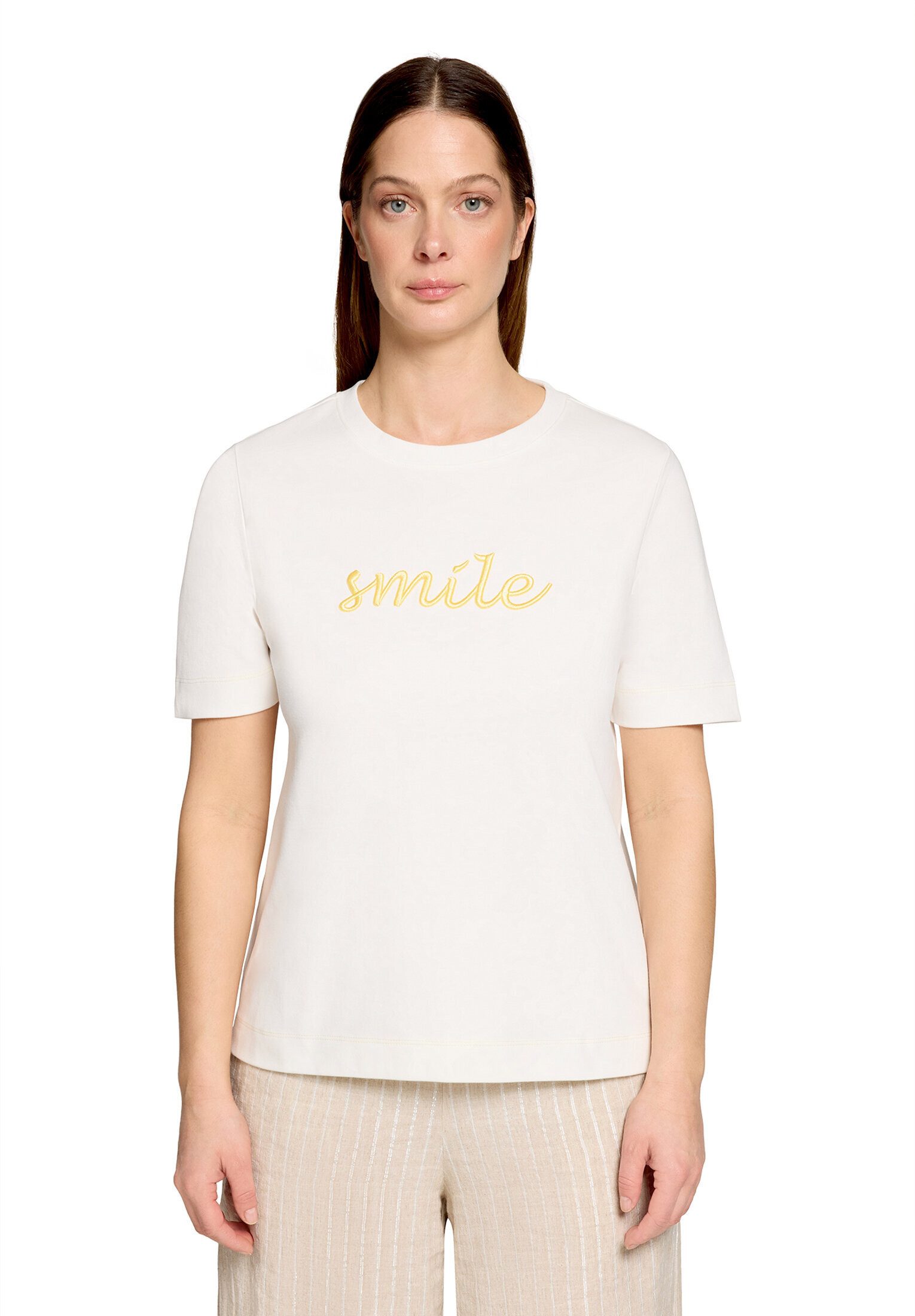 Cartoon Kurzarmshirt Damen mit Rundhalsausschnitt (1-tlg)