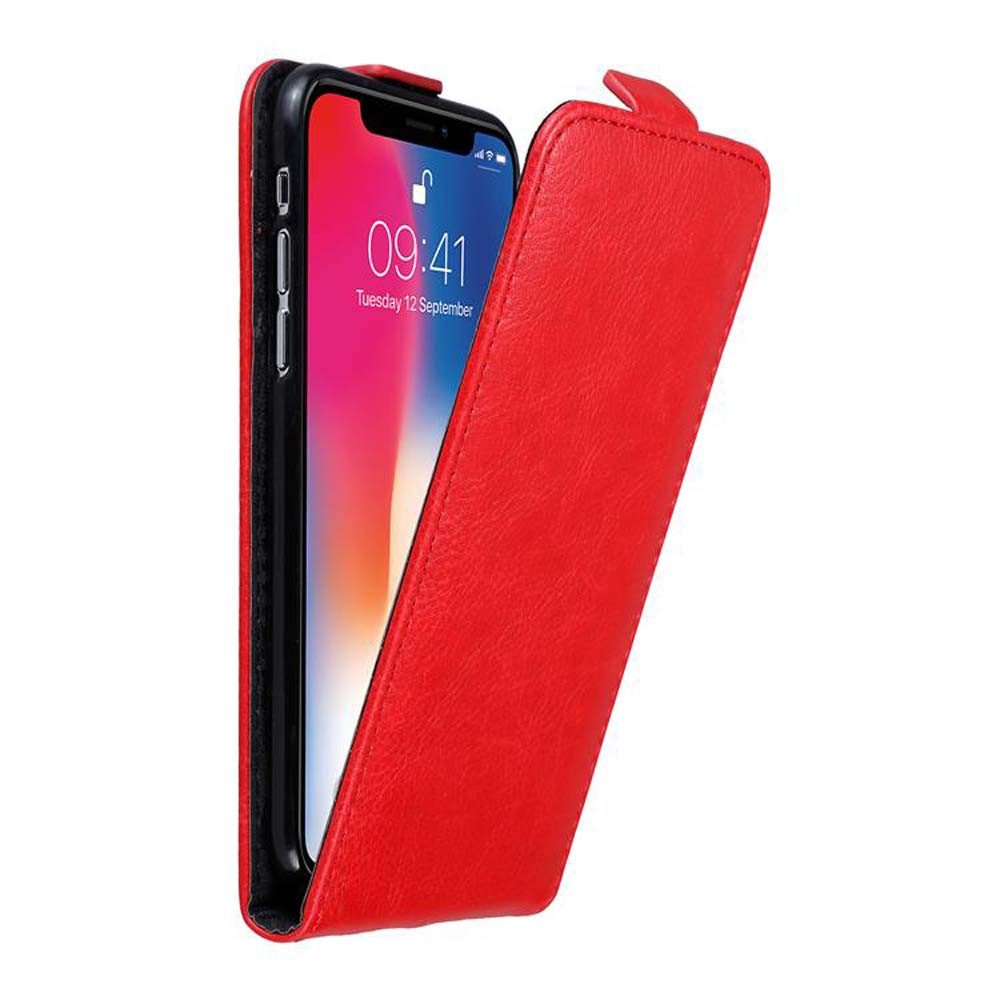 Cadorabo Handyhülle für iPhone X / XS Hülle Apple iPhone X / XS, Handy Schutzhülle, Klappbare Hülle, Kunstleder mit Magnetverschluss