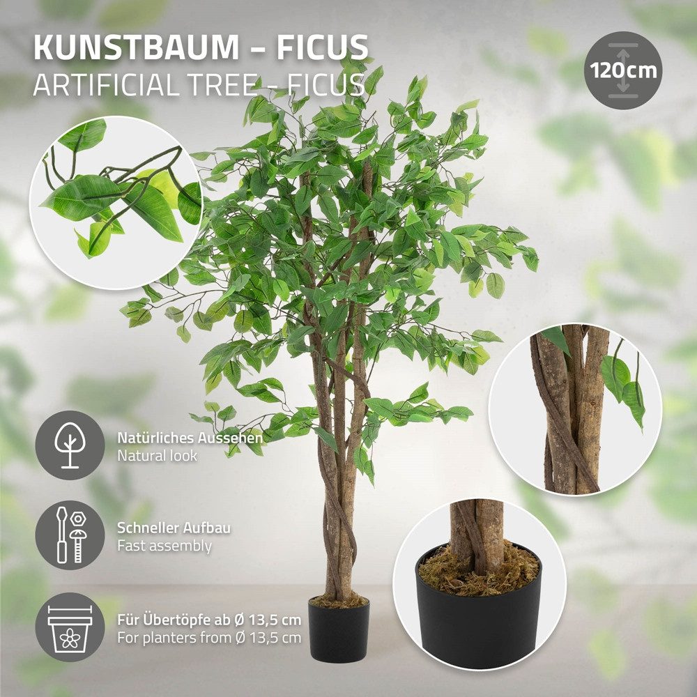 Kunstpflanze Künstliche Pflanze für Wohnräume & Garten dekorative Zimmerpfl günstig online kaufen