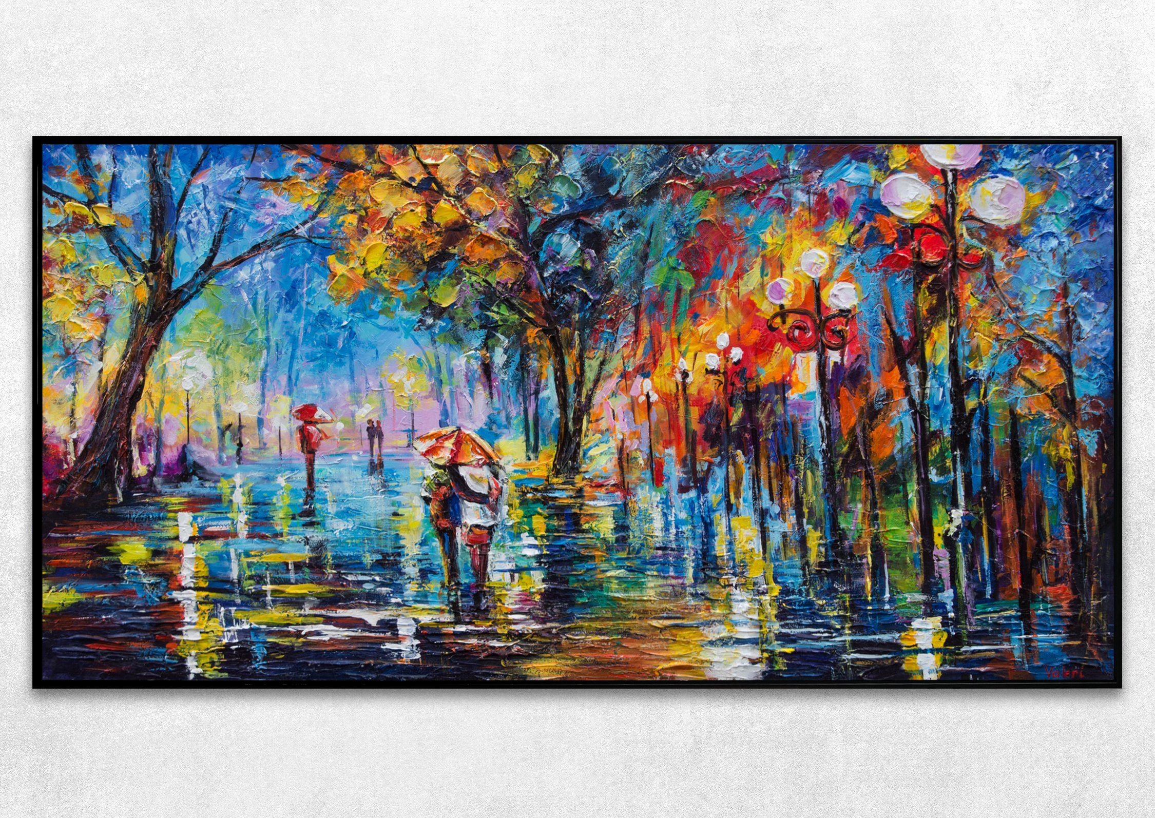 YS-Art Gemälde Herbstliche Allee, Menschen, Paar günstig online kaufen