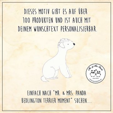 Mr. & Mrs. Panda Tragetasche Bedlington Terrier Moment - Braun Pastell - Geschenk, Welpe, Stoffbeu (1-tlg), Design-Highlight