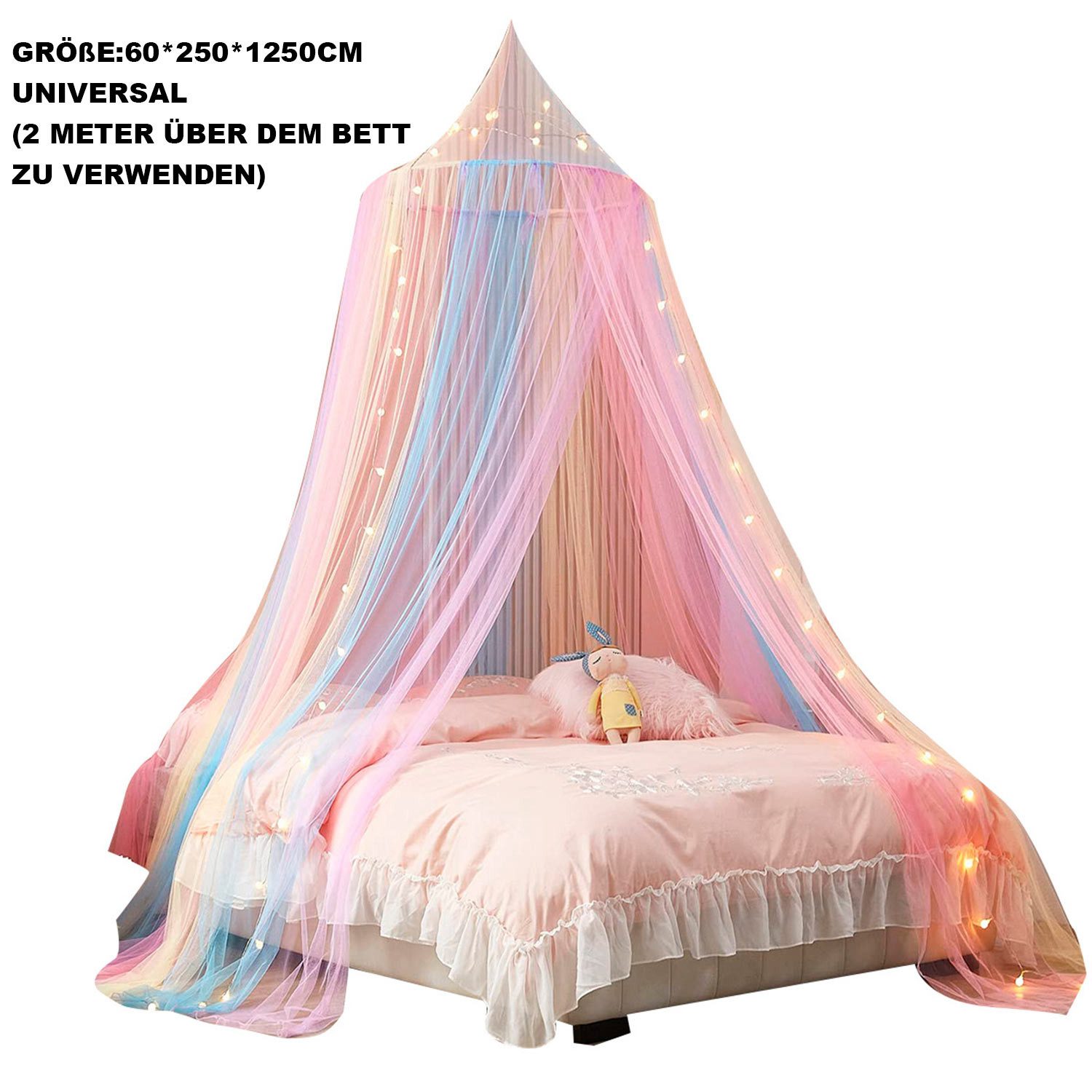 Refttenw Betthimmel Moskitonetz Bett Baby Baldachin Princess Regenbogen Bet günstig online kaufen