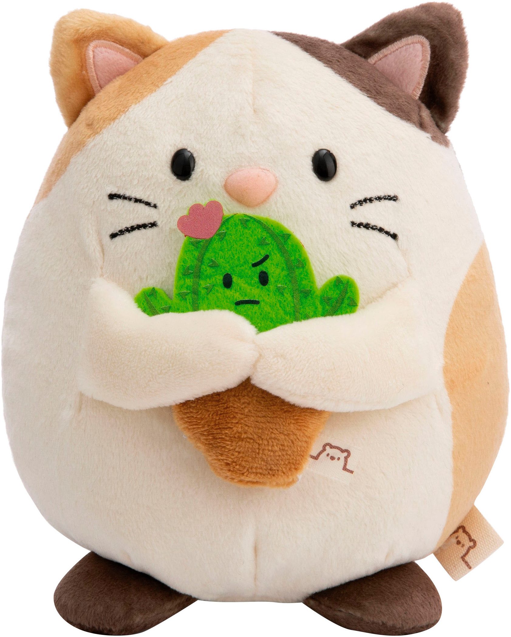 Nici Kuscheltier mymochi, Katze Angy, 27 cm, mit Kaktus