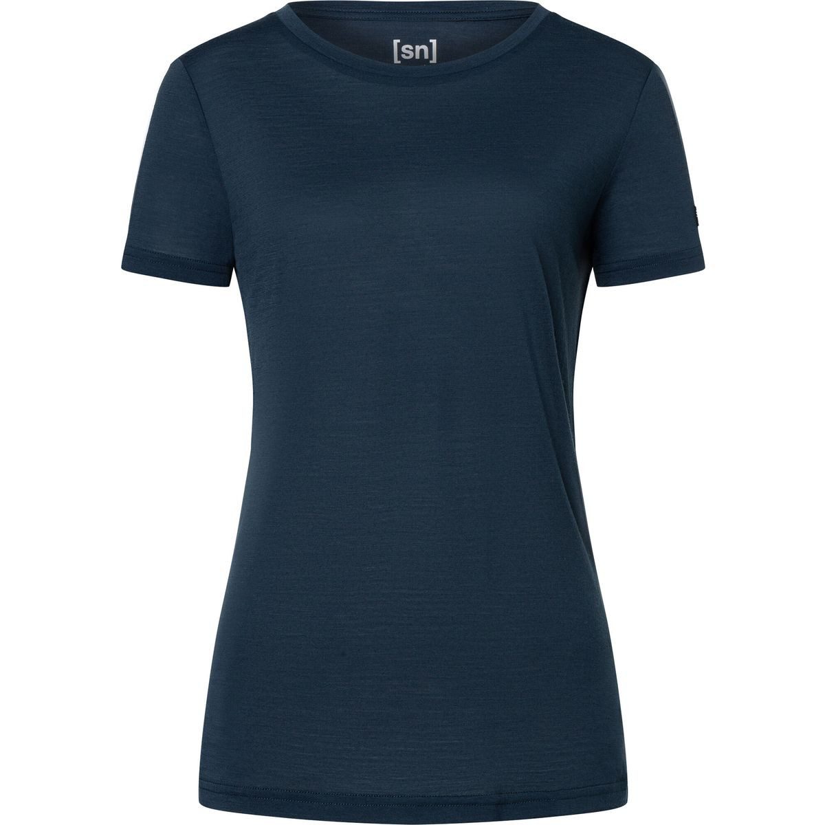 SUPER.NATURAL Kurzarmshirt W The Essential Tee Hochwertiges Damen-T-Shirt aus Merinowolle und Polyester, ideal für
