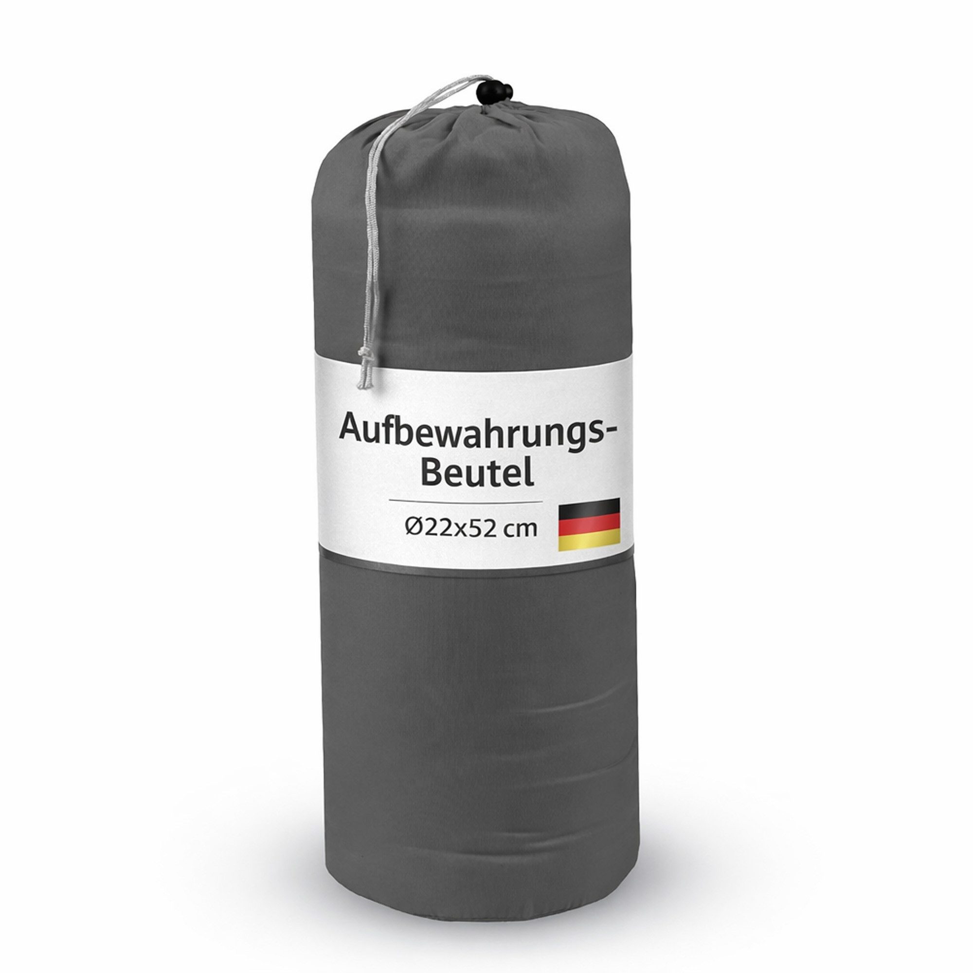 Bestlivings Steppbett + Kopfkissen inkl. Beutel für Reisen/Camping, Füllung: Polyester, Aufbewahrungsbeutel Ø22cm x 52cm für das Betten-Set