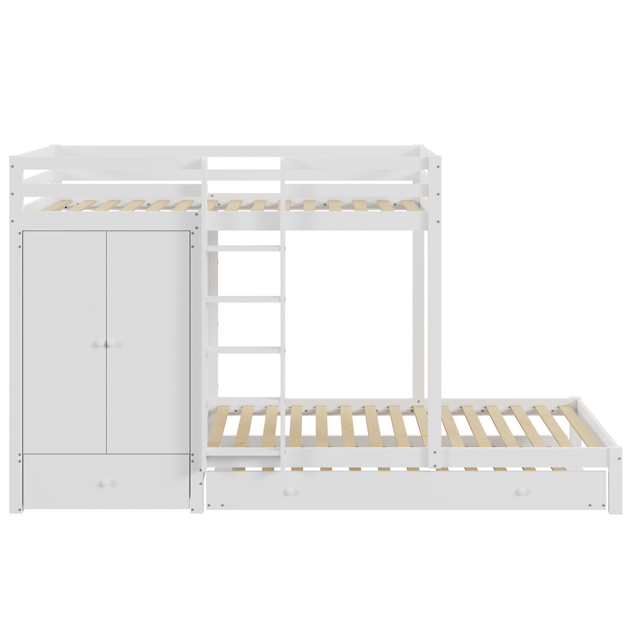Odikalo Etagenbett Kinderbett 90*200 mit Ausziehbett, günstig online kaufen