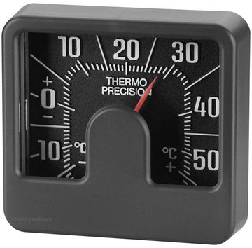 HR Autocomfort Raumthermometer Historisches 1978 Bimetall Thermometer mit Reliefskala in 3D selbstklebend