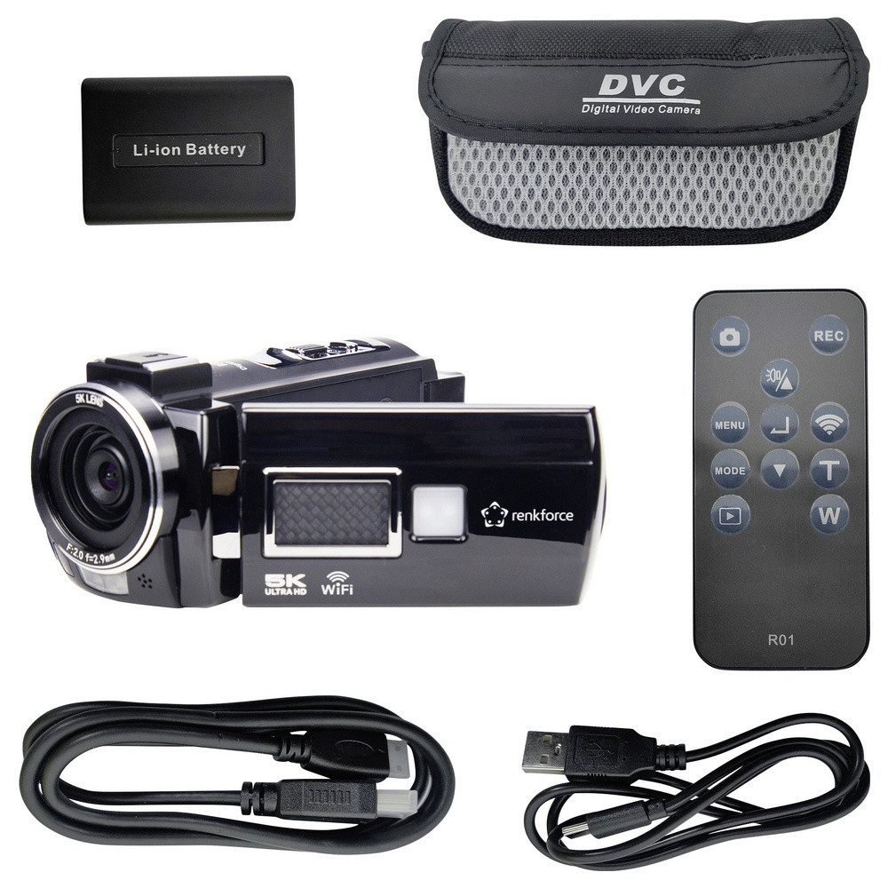 Renkforce Renkforce RF-DV-200 Camcorder 5K 7.6 cm 3 Zoll 8 Megapixel Schwarz Camcorder – Bild 4 von 5