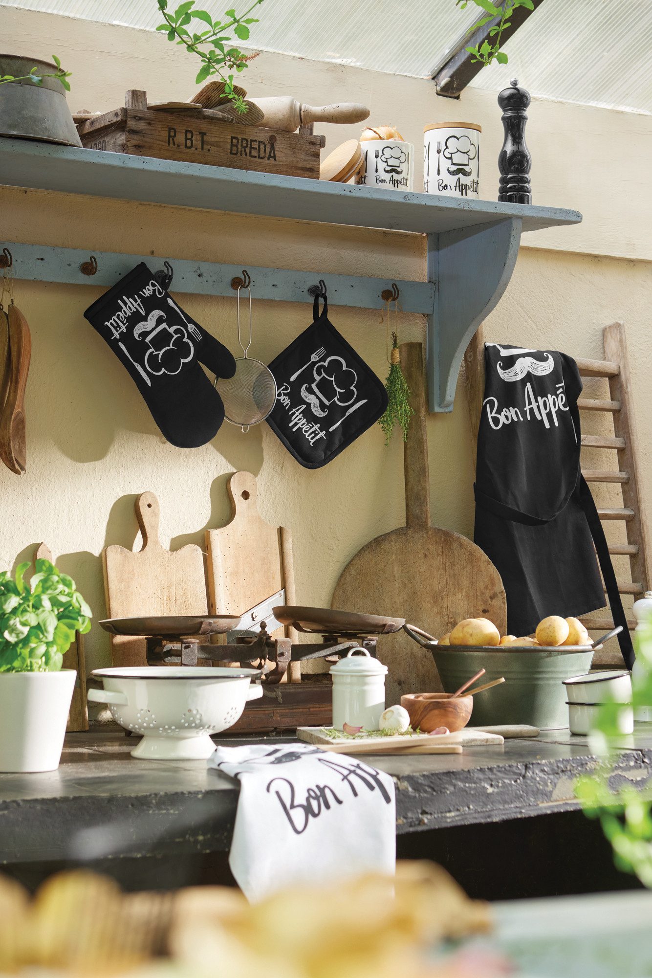 Ambiente® Topfhandschuhe Chef, (1-tlg., 1-teilig), Ofenhandschuh wattiert G günstig online kaufen