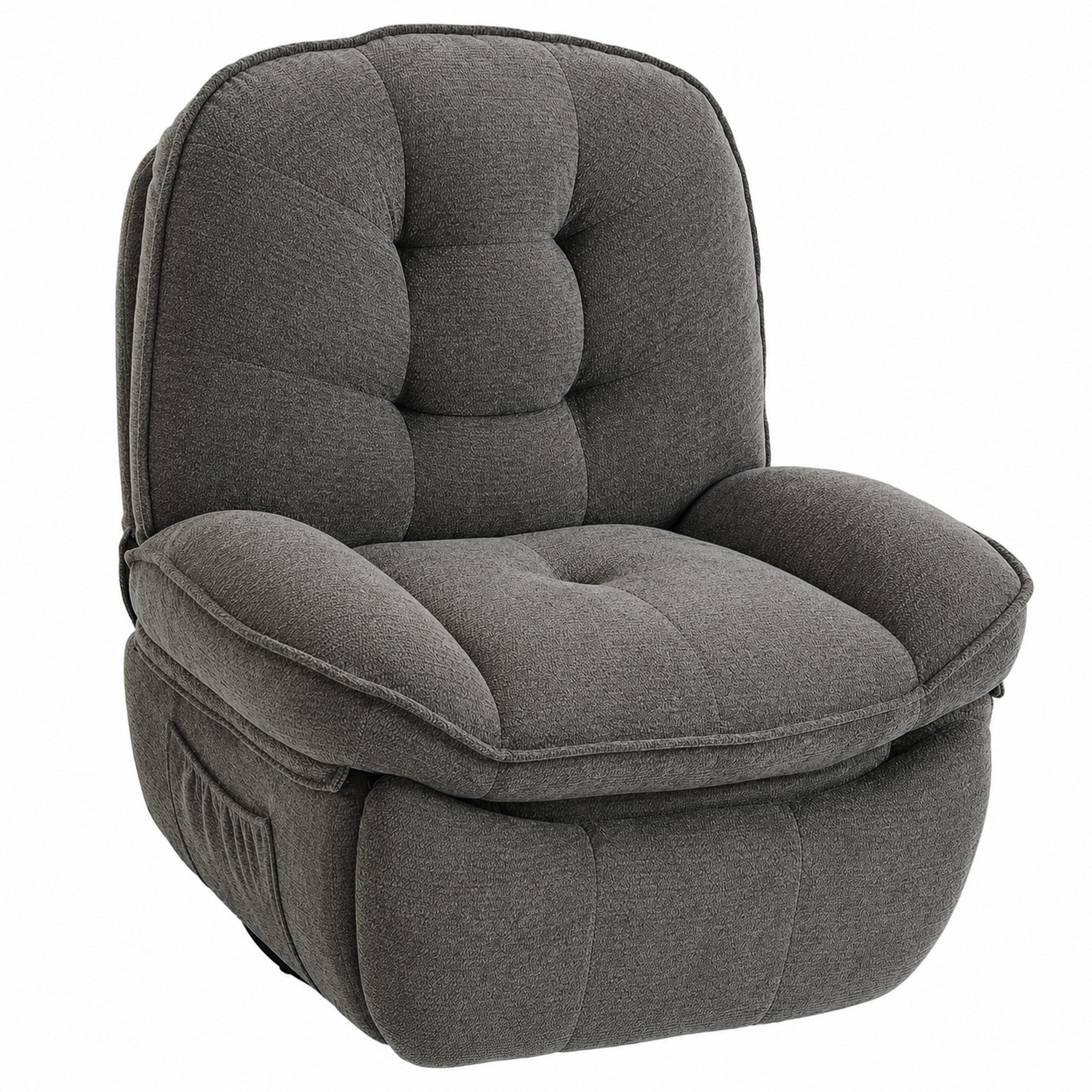 HOMCOM Relaxsessel Fernsehsessel Liegesessel mit Liegefunktion, Wippfunktion (Set, 1-St., Ruhesessel), 360° drehbar, wippend, bis 145° neigbar – Bild 2 von 5