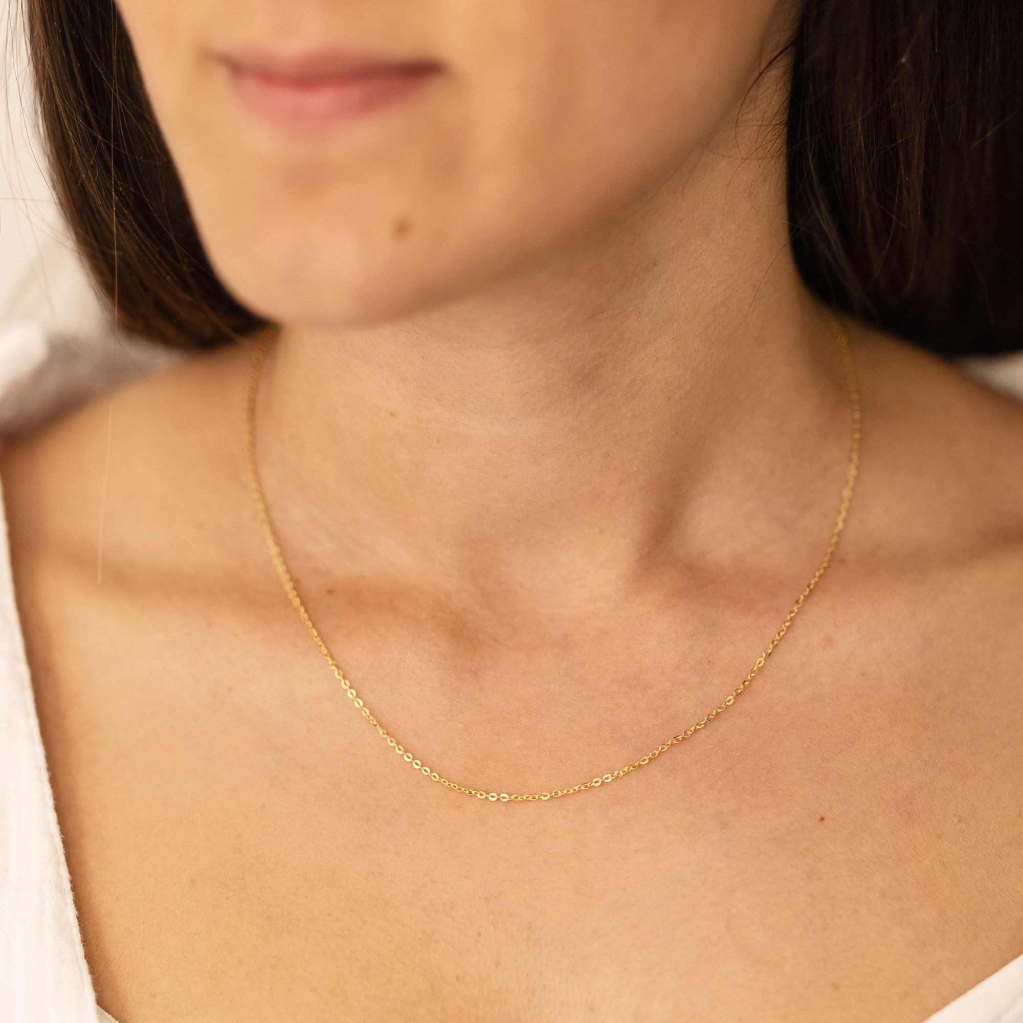 Fascination by Ellen K. Collierkettchen Gold 333 Ankerkette mit einer Länge von 42cm