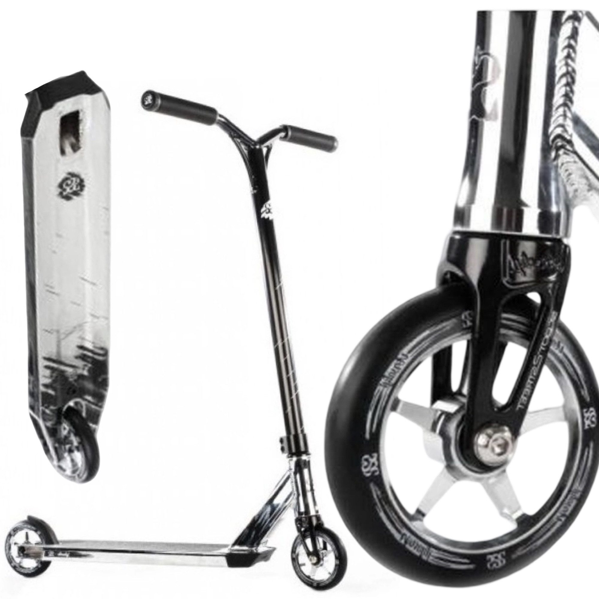 Stuntscooter Versatyl S2S Edition Pro Stunt-Scooter H=85cm Park 2,9kg Chrome /Black