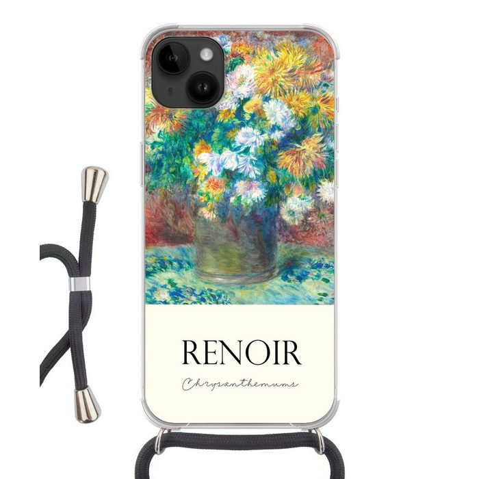 MuchoWow Handyhülle Renoir - Chrysantheme - Gemälde Handyhülle Telefonhülle Apple iPhone 14 Plus