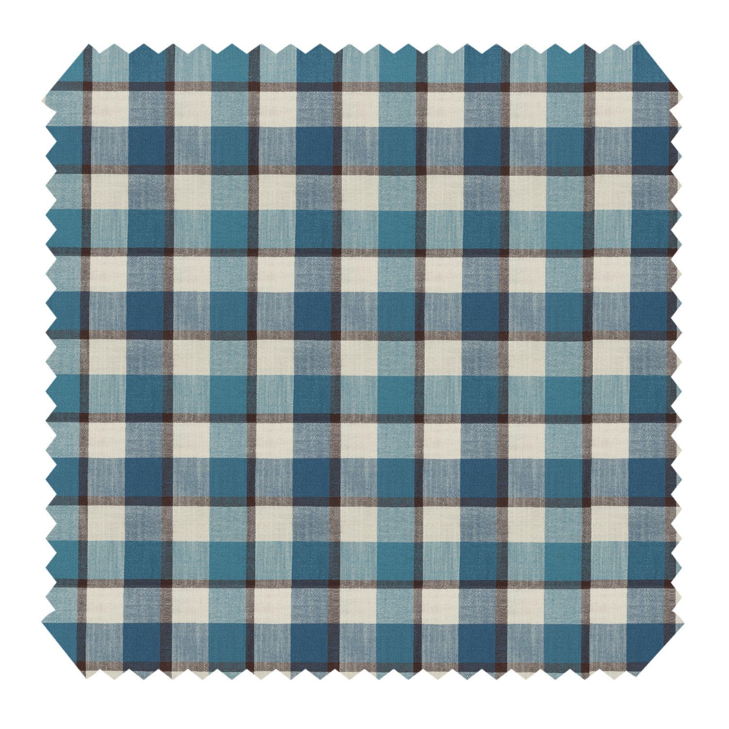 novely® Stoff FINN - Karierter bzw. Gestreifter Möbelstoff - Robuster Polsterstoff, Robust, Kuschelweich, Pflegeleicht, Meterware, 1lfm