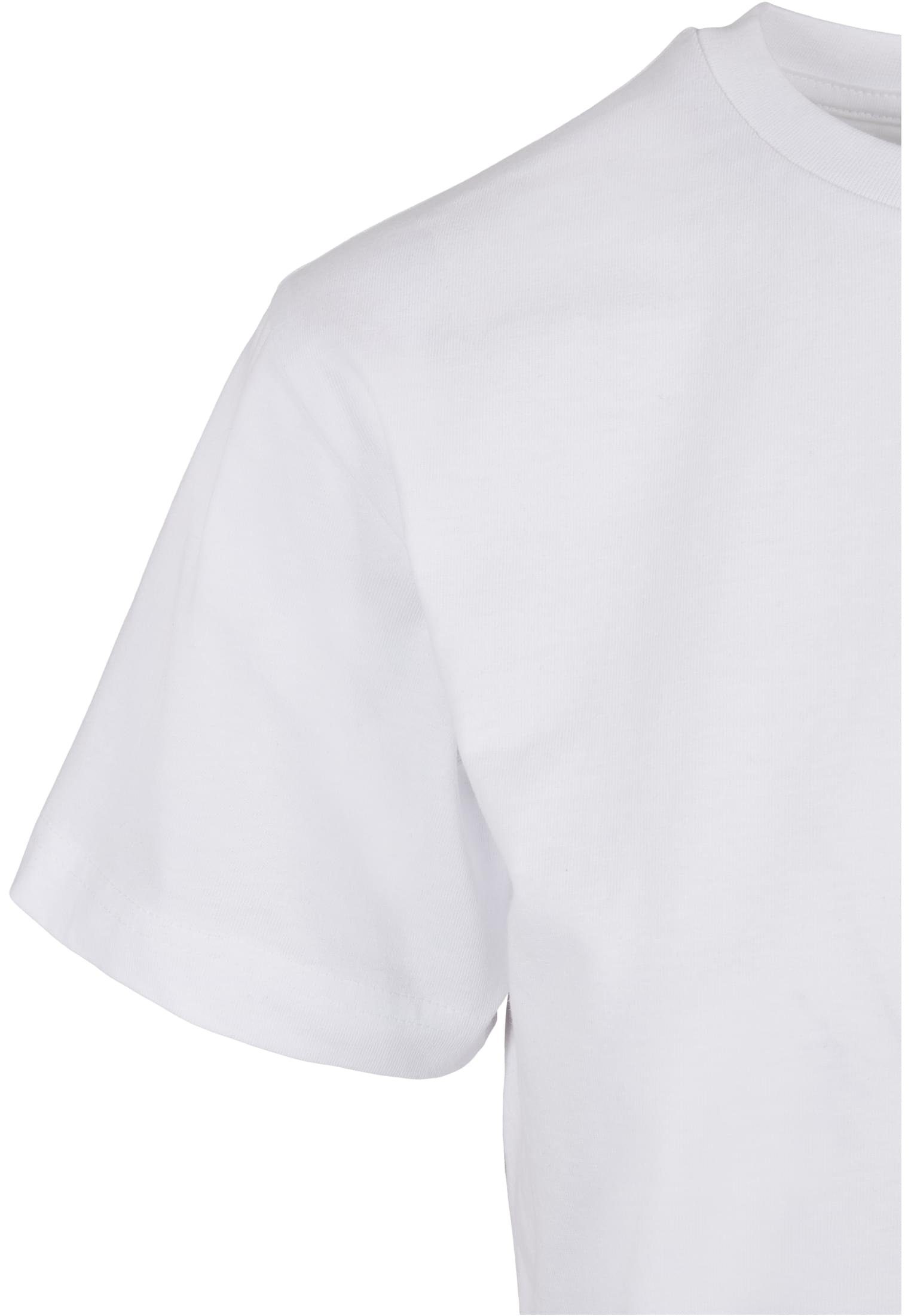 (1-tlg) white Kurzarmshirt Boxy URBAN CLASSICS Damen Ladies Tee Cotton Recycled