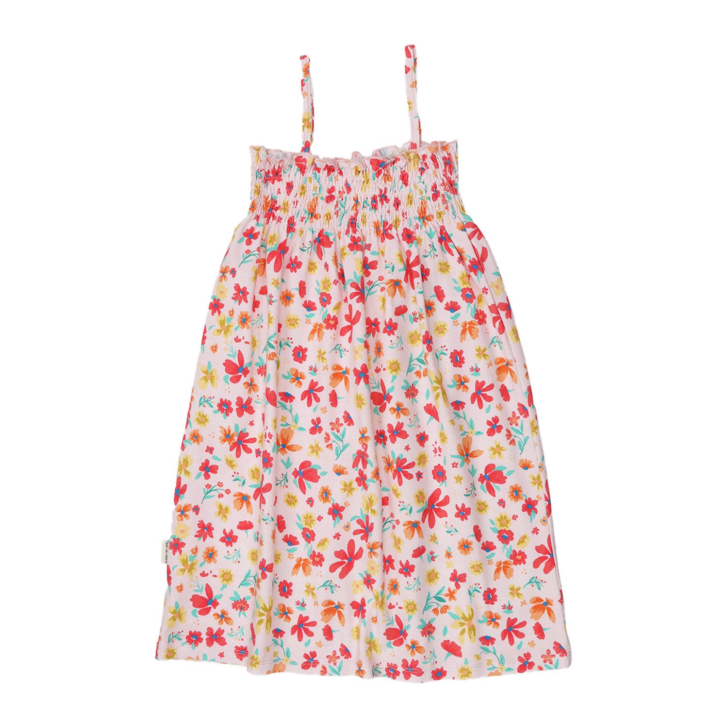 Walkiddy Jerseykleid Walkiddy Blumen Kinder Bio Baumwolle GOTS Rosa - Bio Baumwolle,GOTS, Kinderbekleidung,nachhaltige Klamotten,Shorts
