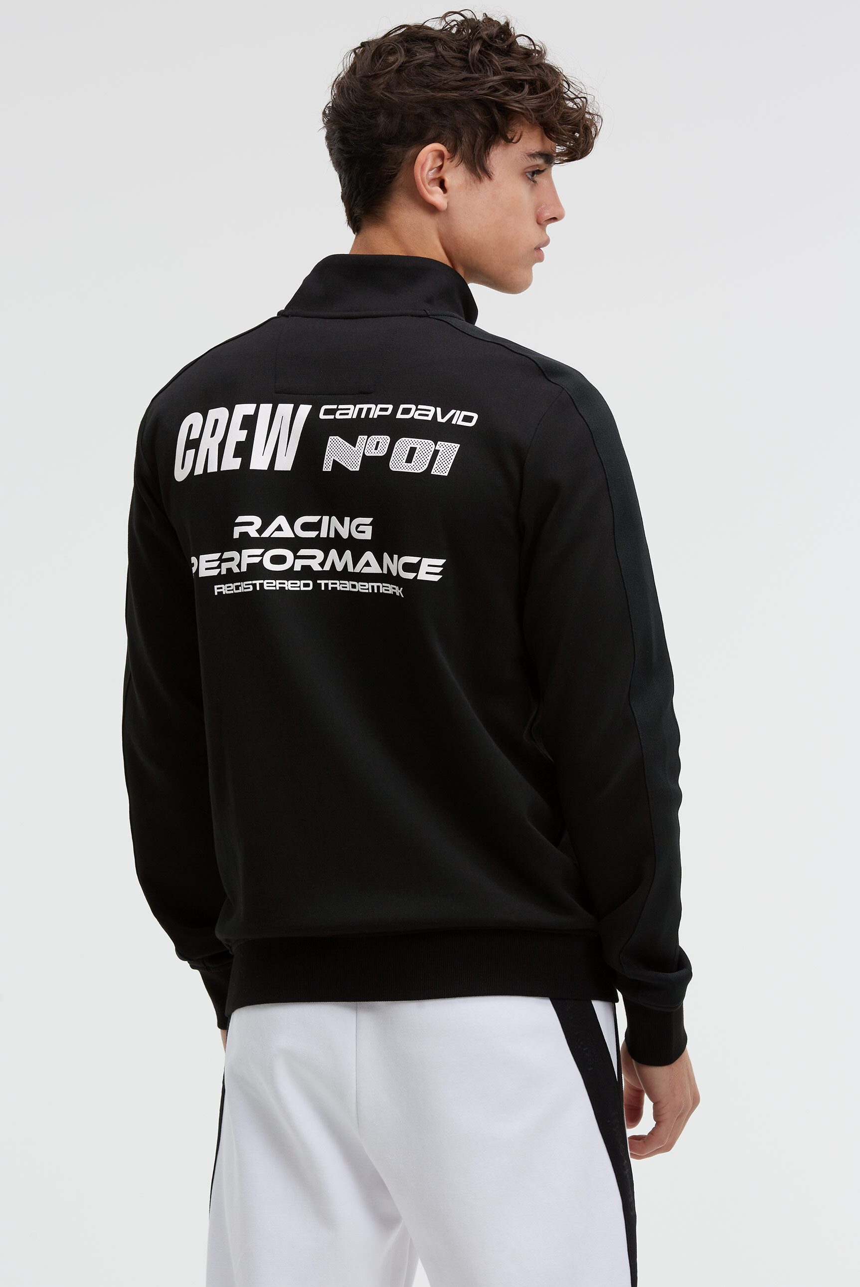 CAMP DAVID Sweatjacke mit Reißverschlusstaschen