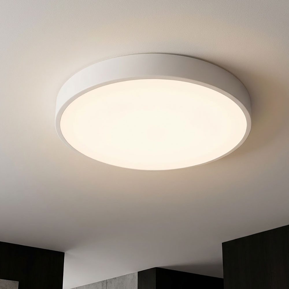 GLOBO LIGHTING LED Deckenleuchte, LED-Leuchtmittel fest verbaut, Farbwechsel, Neutralweiß, Kaltweiß, Warmweiß, Tageslichtweiß, LED Deckenleuchte Deckenlampe Wohnzimmerlampe Metall weiß CCT