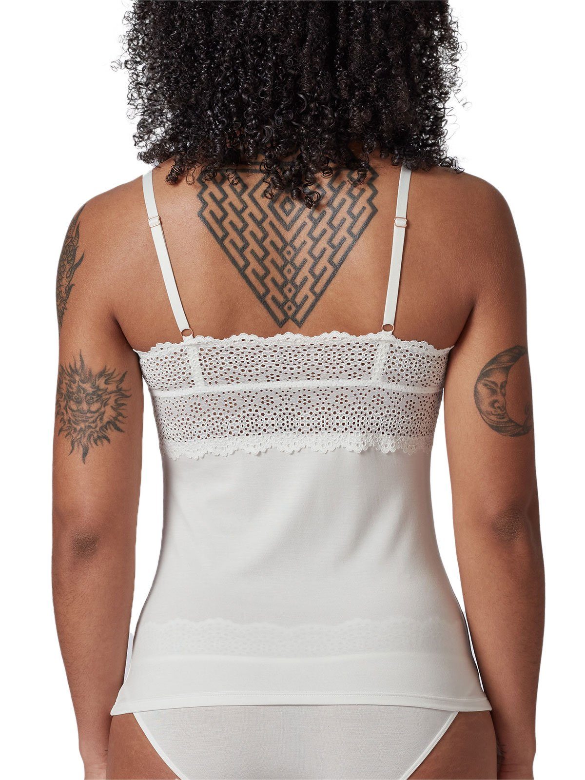Skiny Achseltop Damen Spaghettishirt Bamboo Lace (Stück, 1-St) recyceltes Material