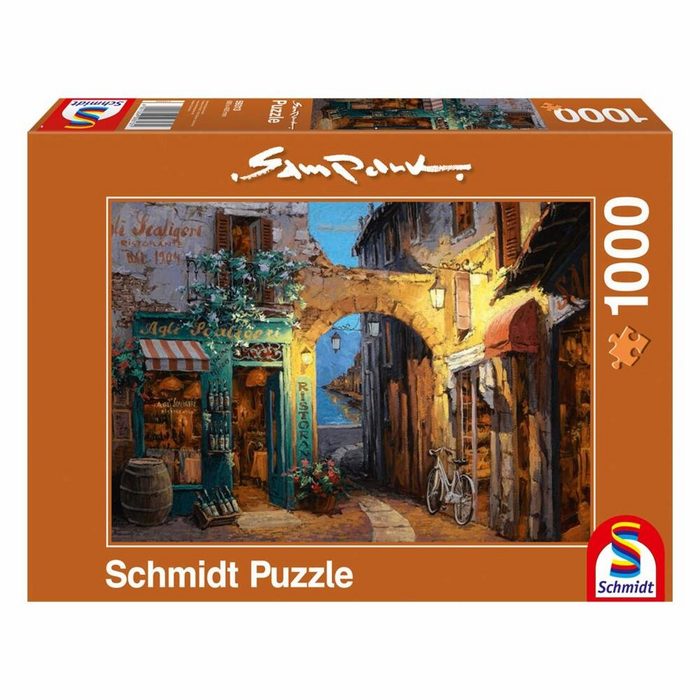 Schmidt Spiele Puzzle Gässchen am Comer See Sam Park 1000 Puzzleteile