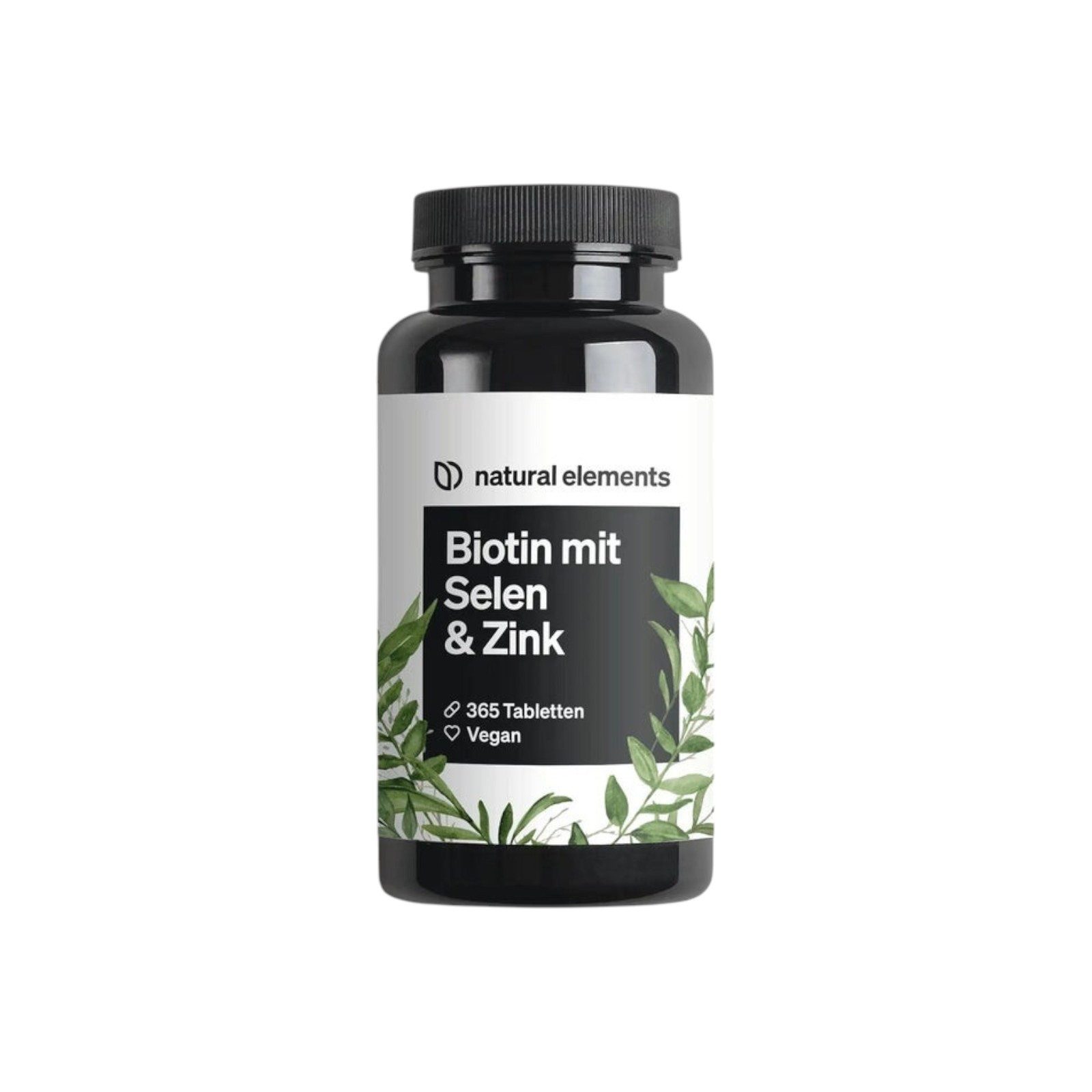 natural elements Biotin mit Selen & Zink Tabletten (365 Stk) Kapseln