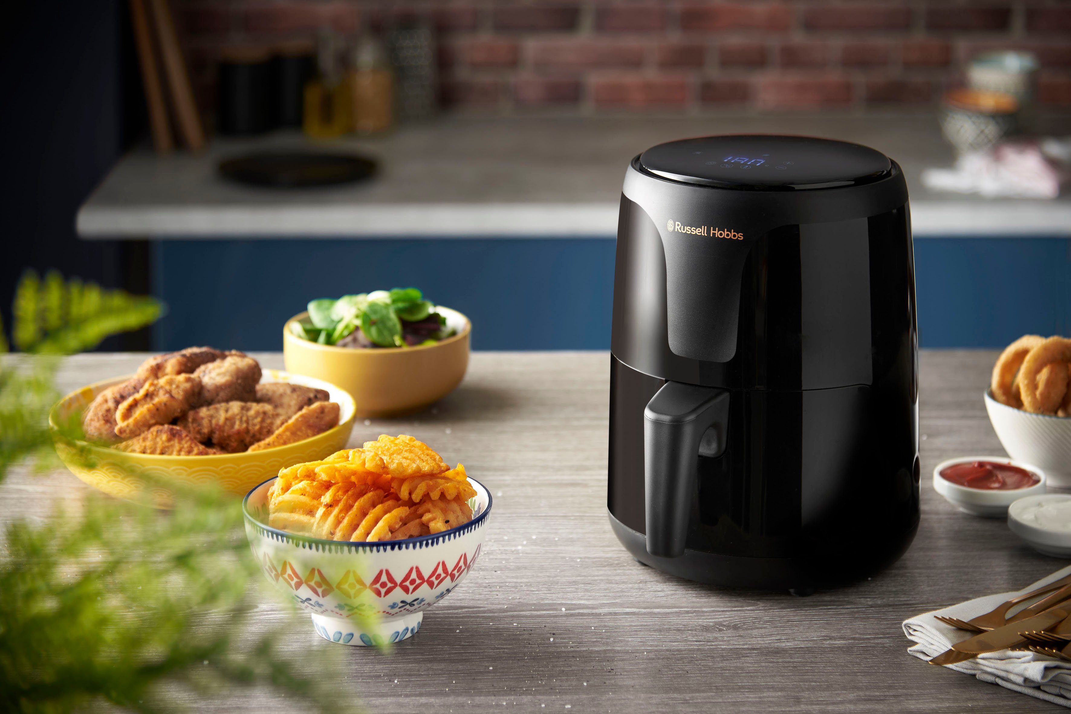 RUSSELL HOBBS Heißluftfritteuse SatisFry Air 26500-56, 1100 W, 1,8 l, Airfryer – wenig oder kein Öl erforderlich, 7 Funktionen