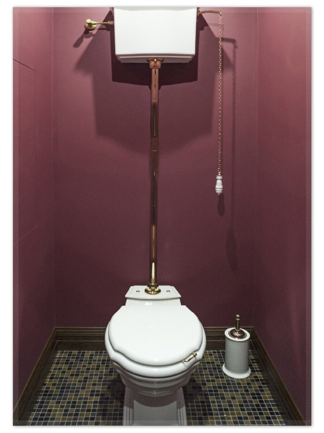 Teppich Historische Toilette in königlichem Touch, Wallario, rechteckig, rutschfest