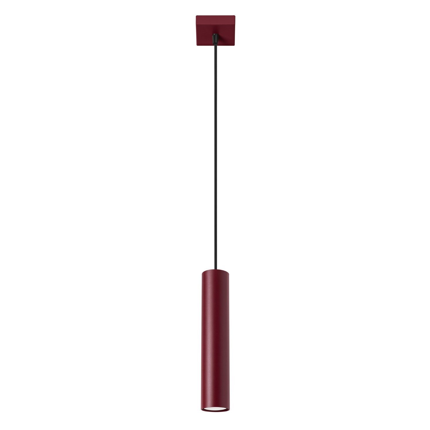 SOLLUX lighting Hängeleuchte Pendelleuchte LAGOS 1 burgund, Nicht enthalten