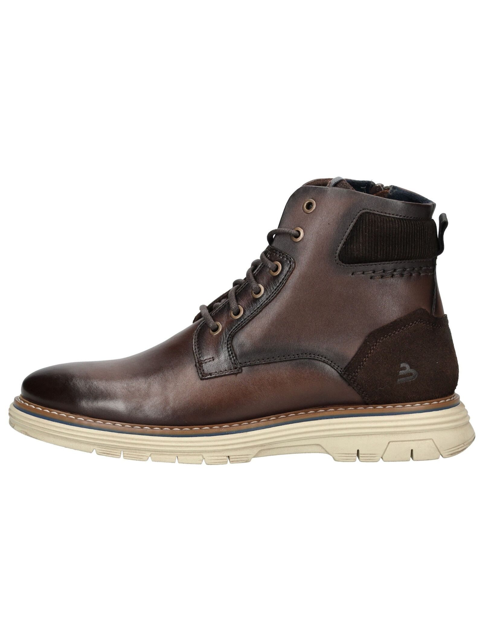 Bullboxer Stiefelette Leder/Textil . Schnürstiefelette