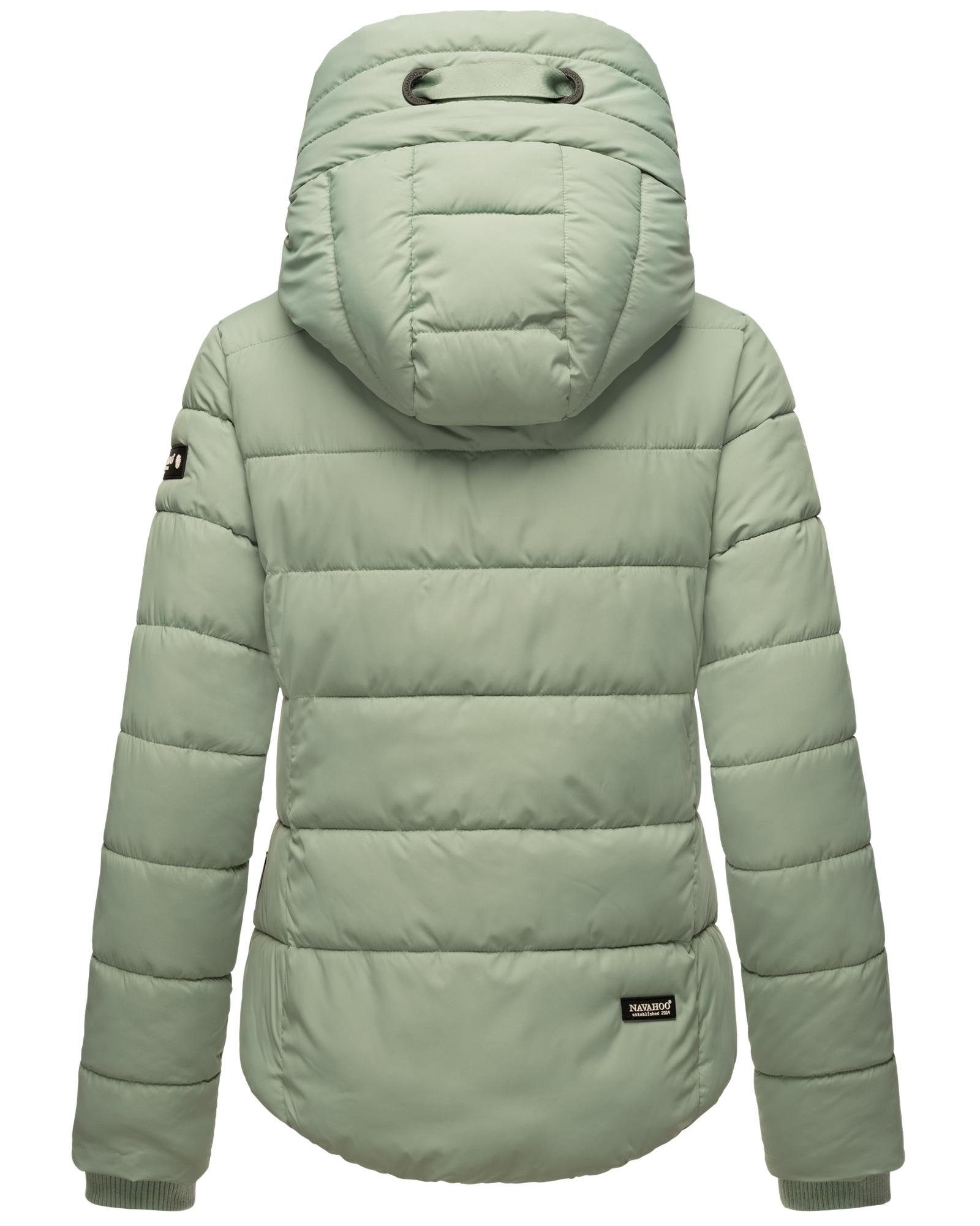 Navahoo Steppjacke Winterjacke mit Amayaa Damen hellmint Applikationen stylische coolen