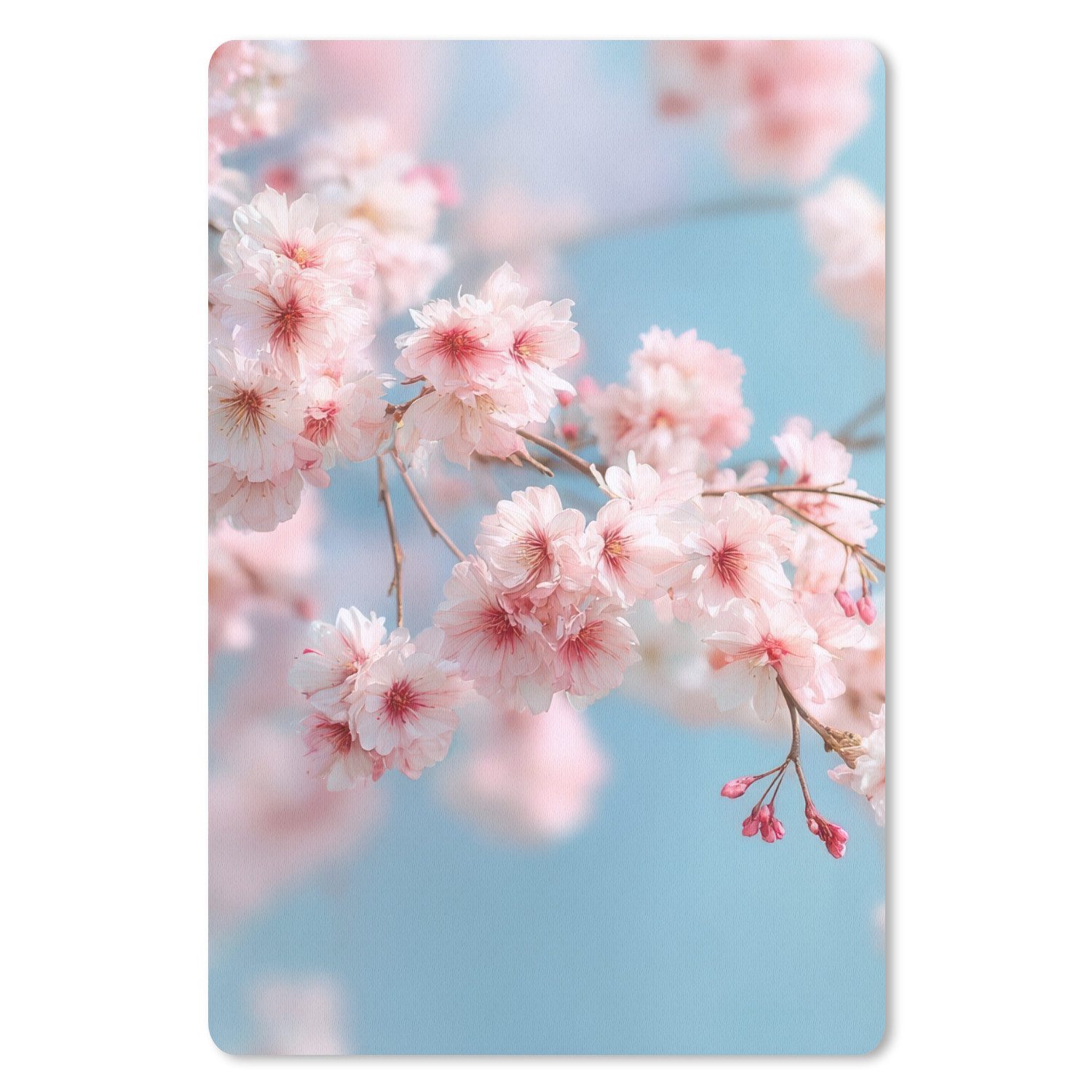 MuchoWow Mauspad Takken - Bloesems - Roze (1-St), Maus Pad Klein, Gaming Zubehör, Büro Deko, 18x27 cm