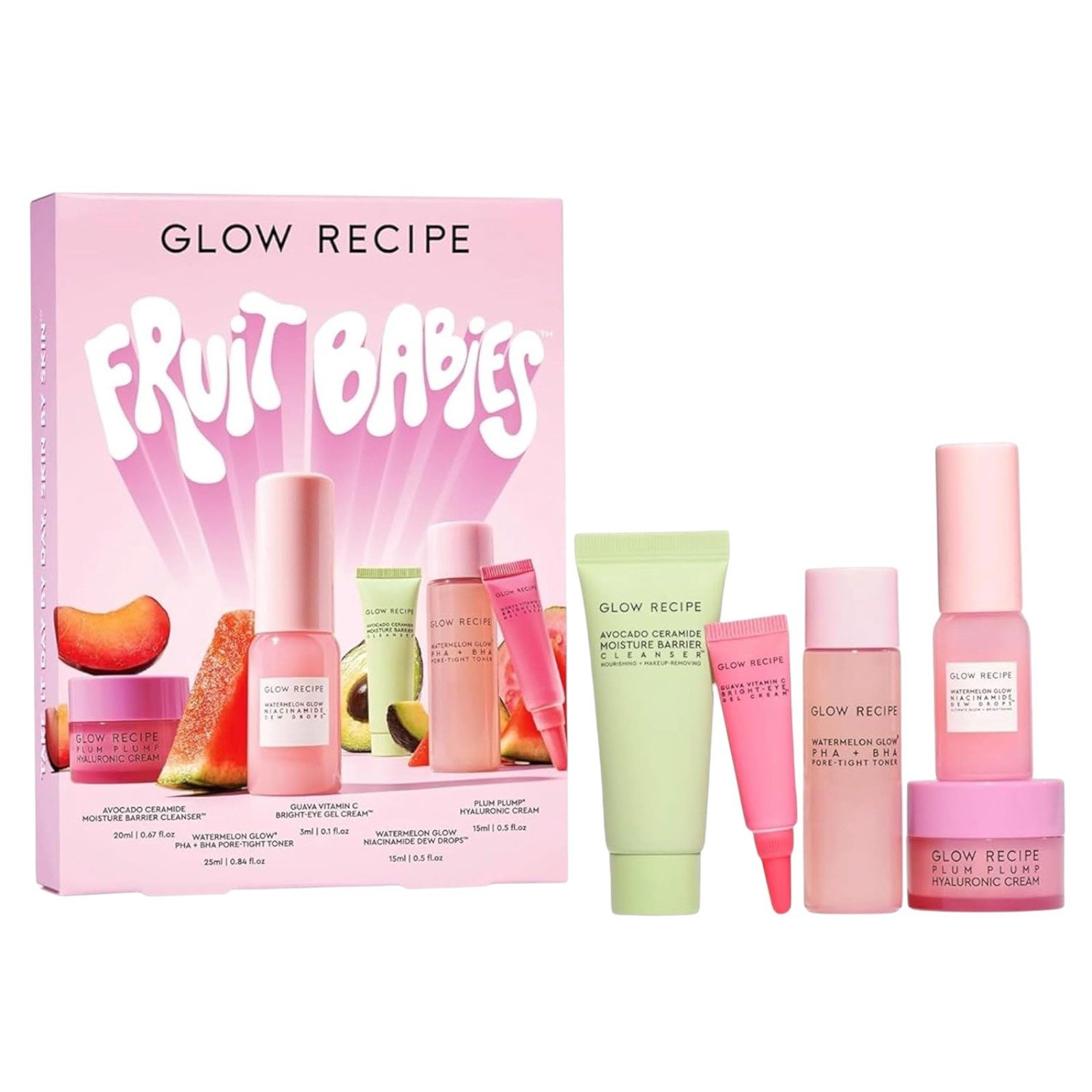Gesichtspflege-Set Glow Recipe Fruit Babies Skincare Kit Geschenkset