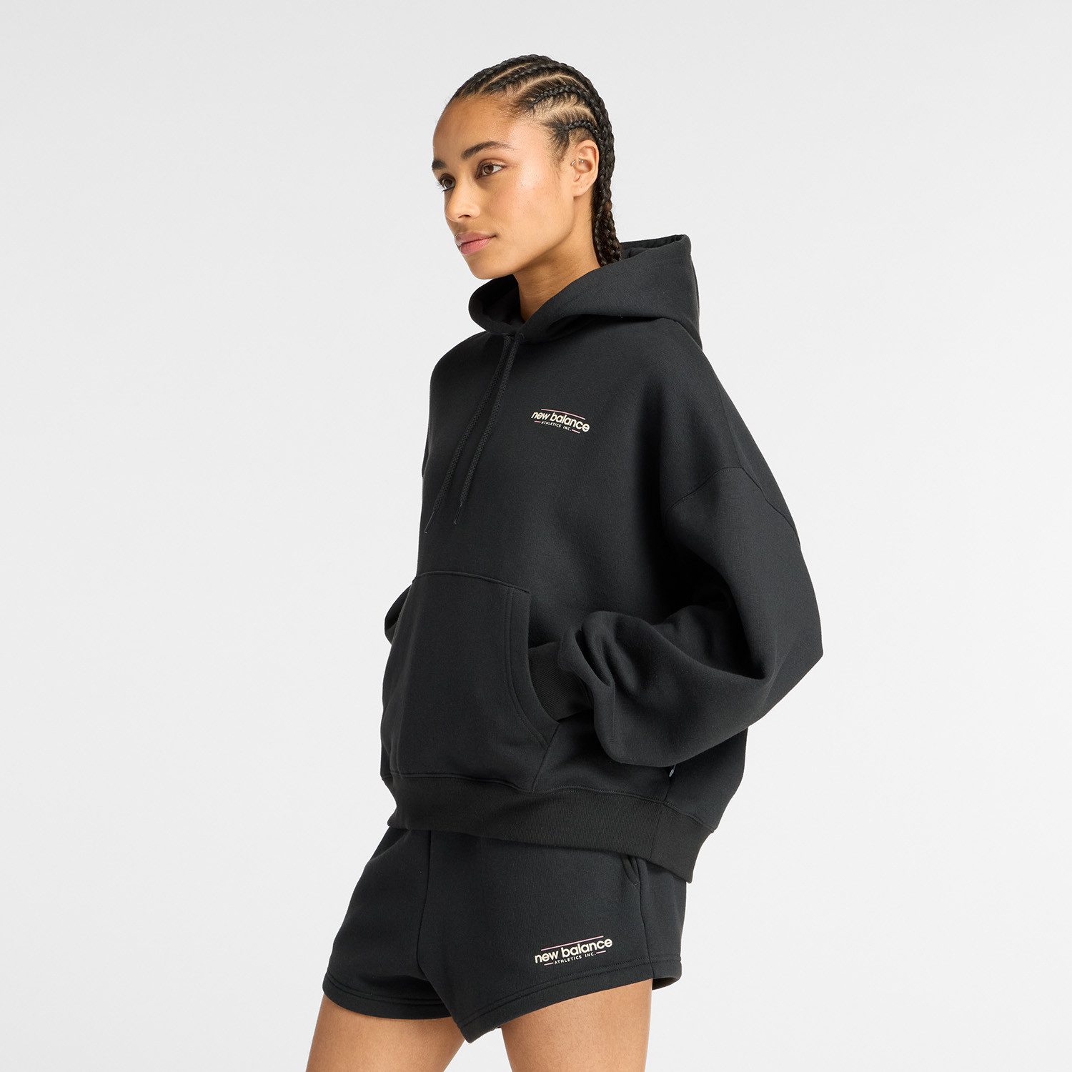 New Balance Kapuzensweatshirt Reimagined Fleece Oversized günstig online kaufen