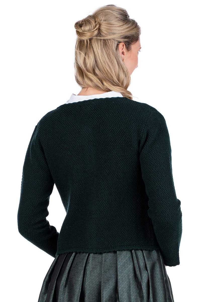 MarJo Trachtenstrickjacke Trachten Strickjacke - VILSECK - tanne, zimt – Bild 3 von 4