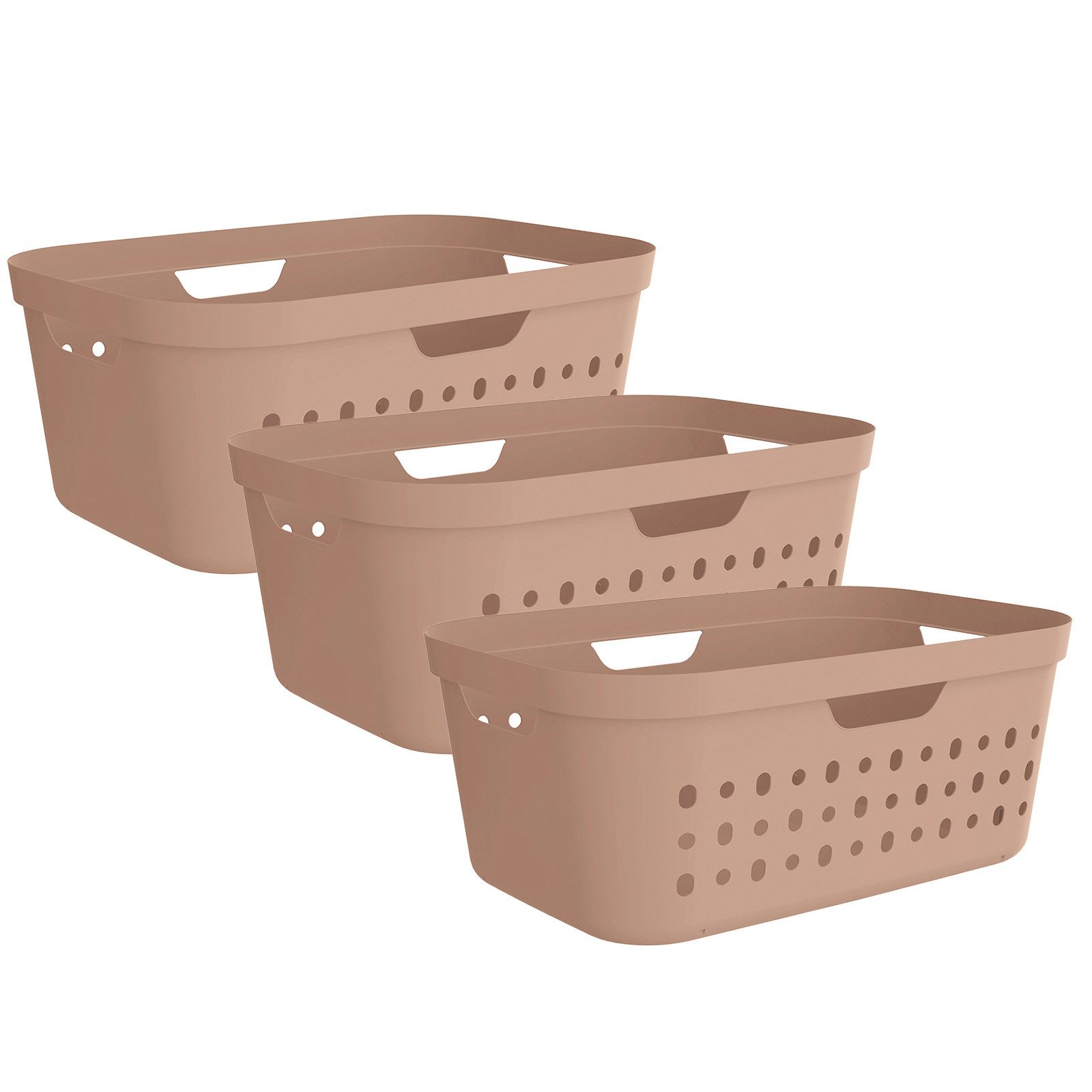 ROTHO Wäschekorb (Wäschekorbset, 3er-Set) günstig online kaufen