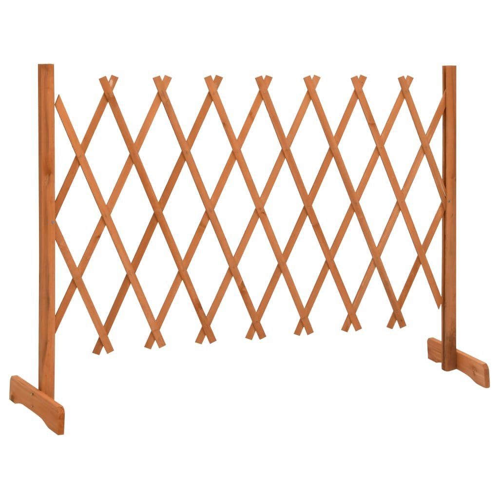 vidaXL Gartenzaun Garten-Rankzaun Orange 150x80 cm Massivholz Tanne, (1-St)