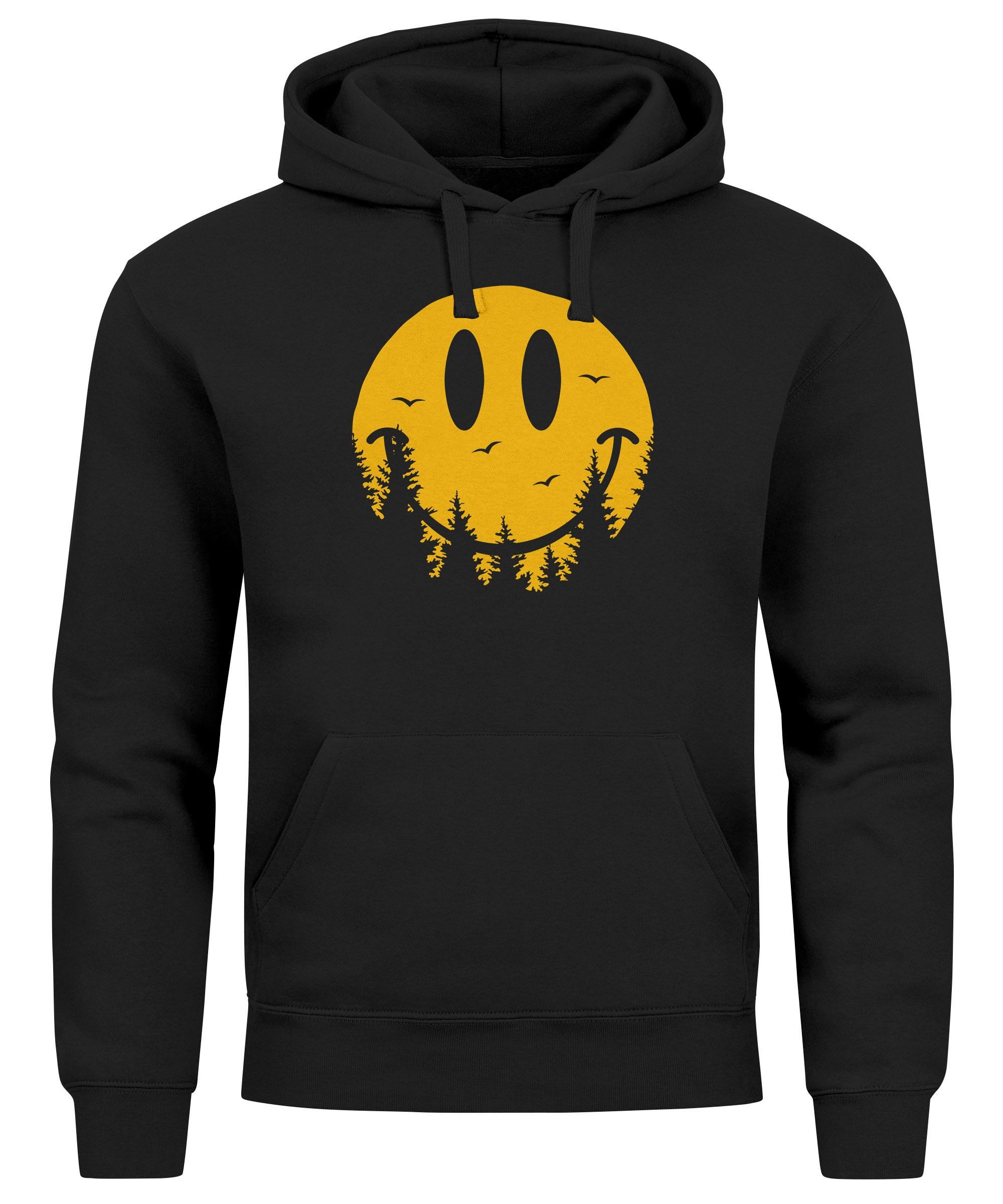 Neverless Hoodie Hoodie Herren Aufdruck Print Sonne Outdoor Motiv Lustig Sm günstig online kaufen