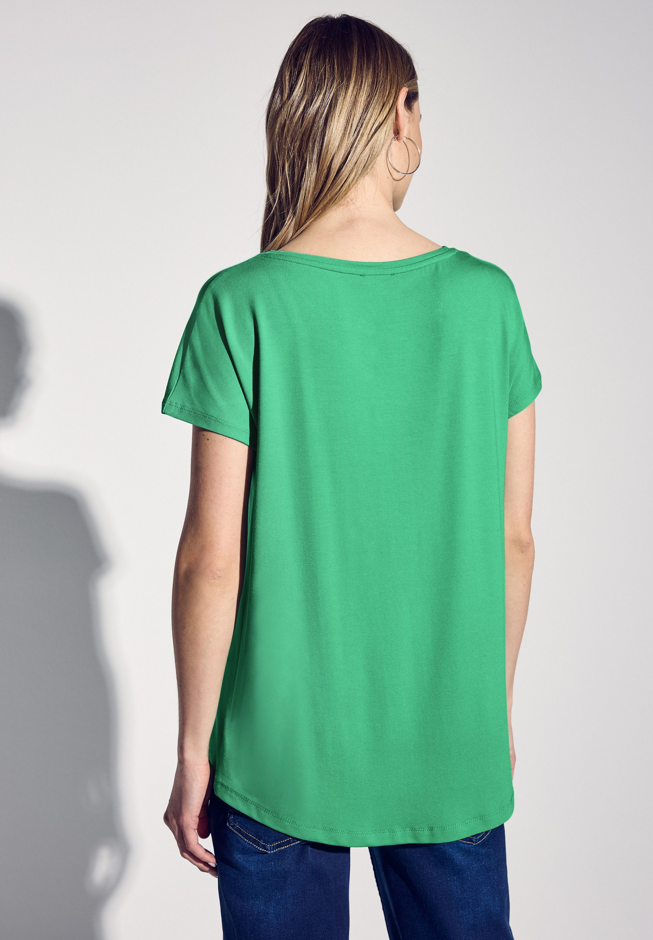 STREET ONE T-Shirt, mit U-Boot-Ausschnitt günstig online kaufen