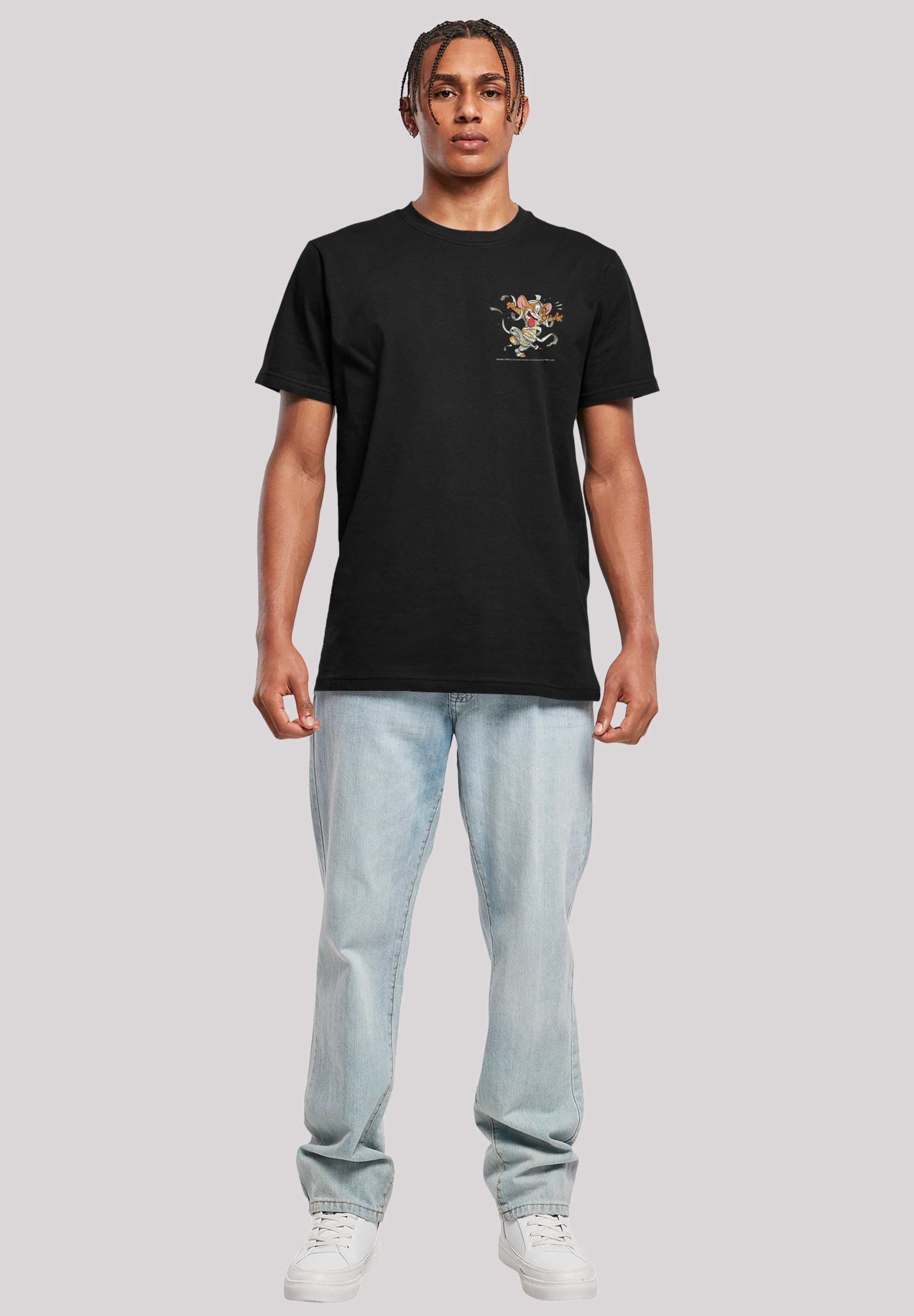 F4NT4STIC T-Shirt Tom Mummy schwarz Jerry Jerry Pocket Faux Print und