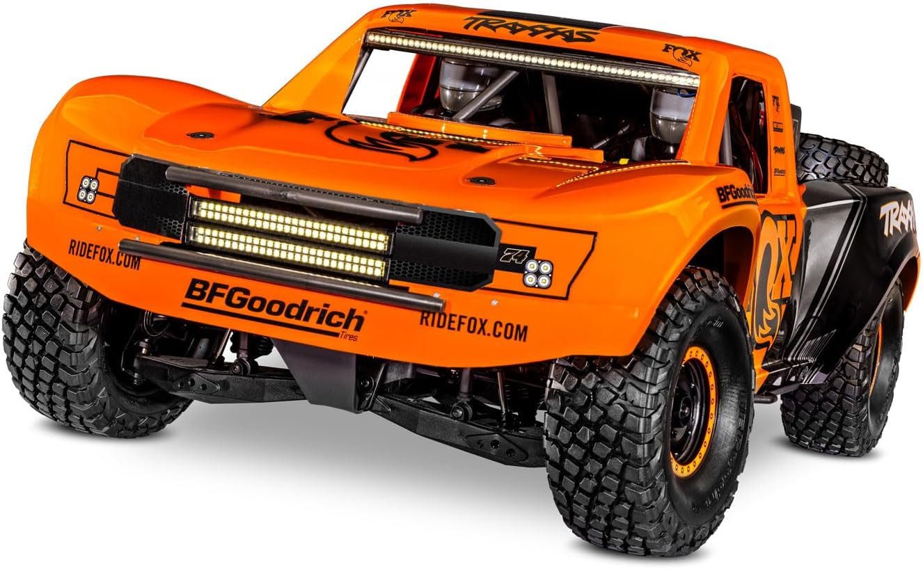 Traxxas Spielzeug-Auto Unlimited Desert VXL Fox Orange Brushless, (1-tlg)