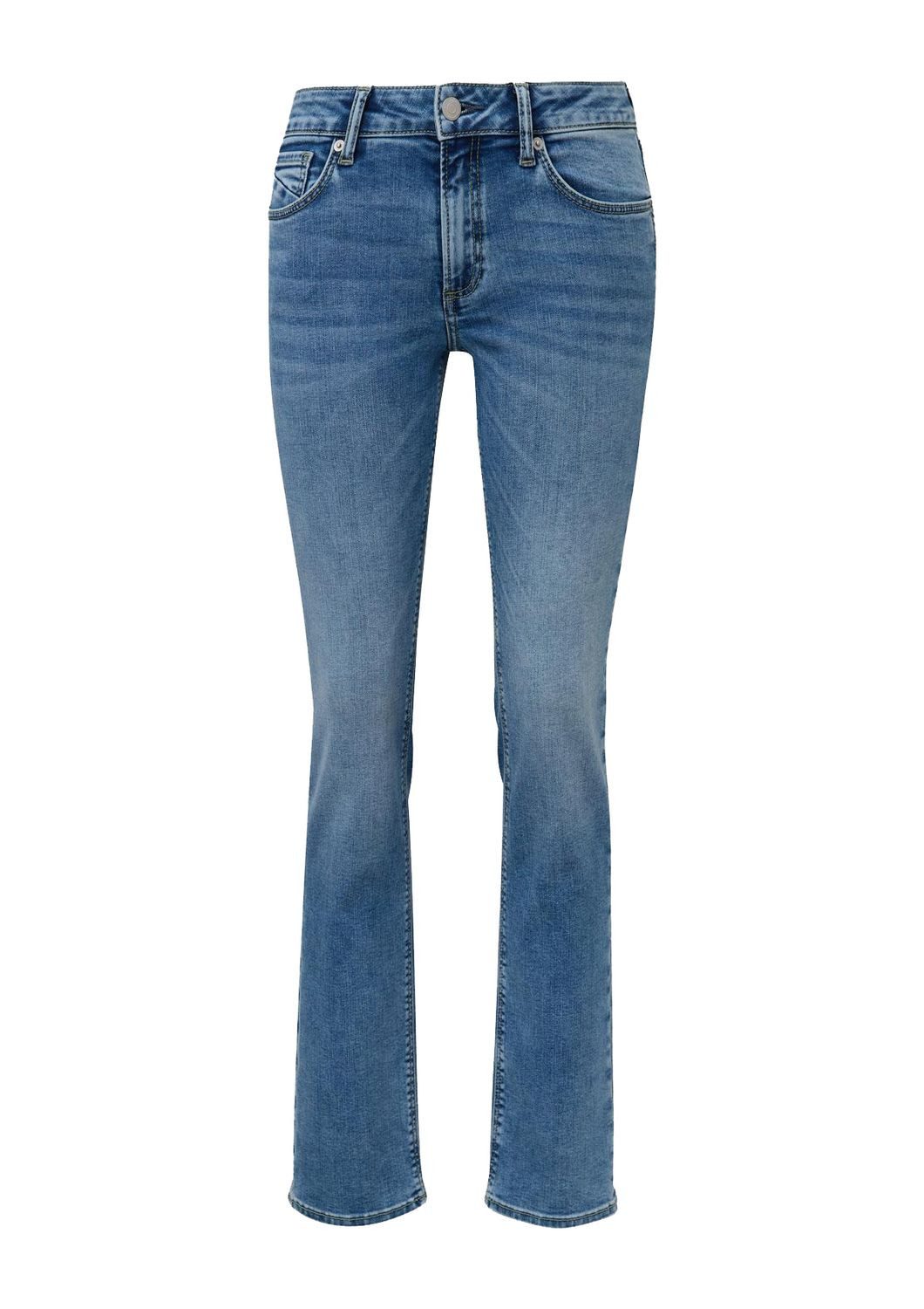 QS Slim-fit-Jeans Catie (1-tlg) Slim Fit, Mid Rise, Straight Leg