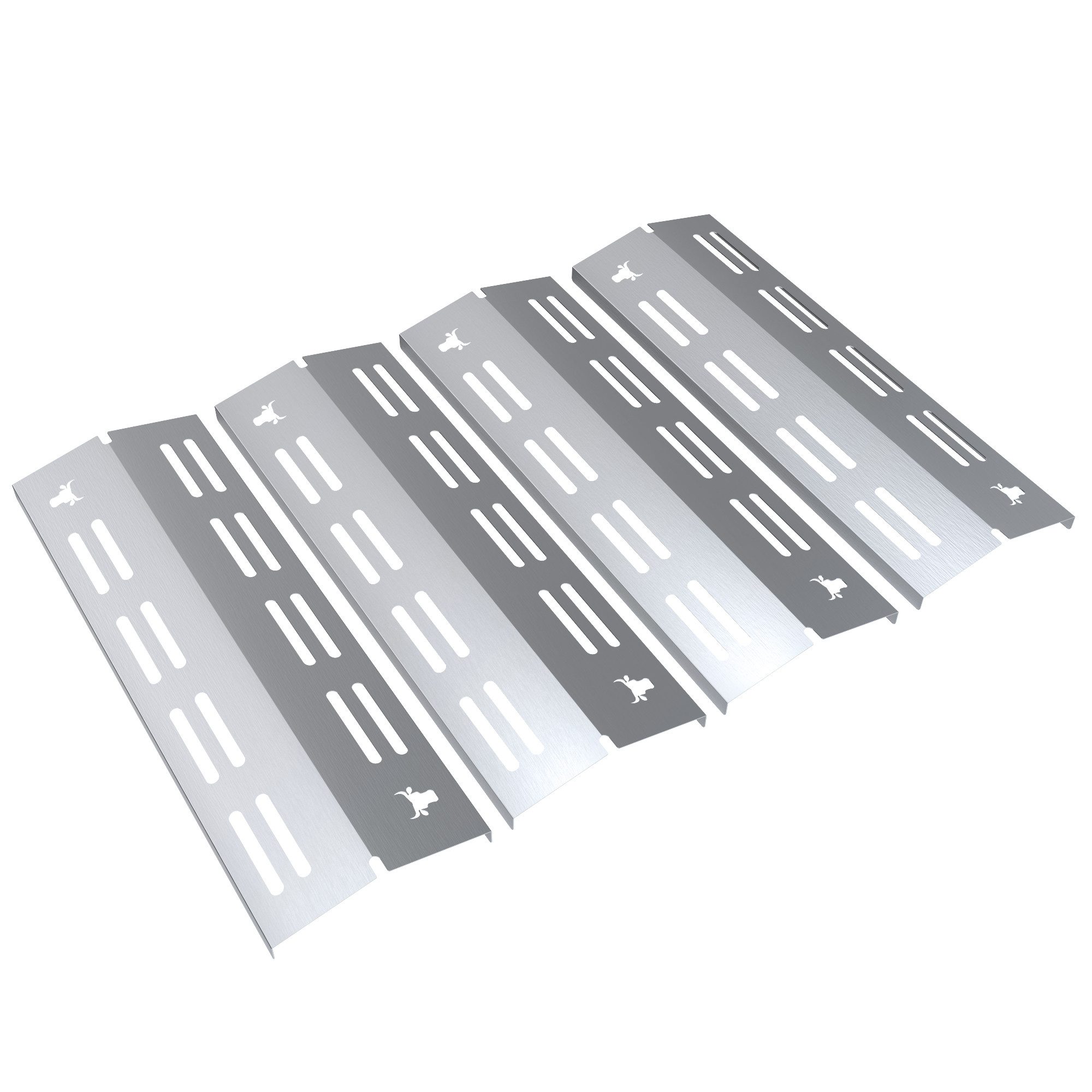 tuning-art Grillerweiterung GA45 Brennerabdeckung Set Edelstahl für Enders Boston Pro 4