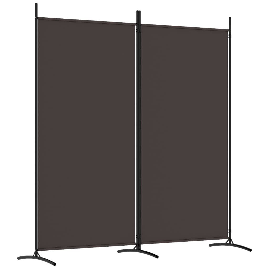 vidaXL Paravent 175 x 180 cm 2-tlg Paravent Braun 175x180 cm Stoff Spanische Wand Raum