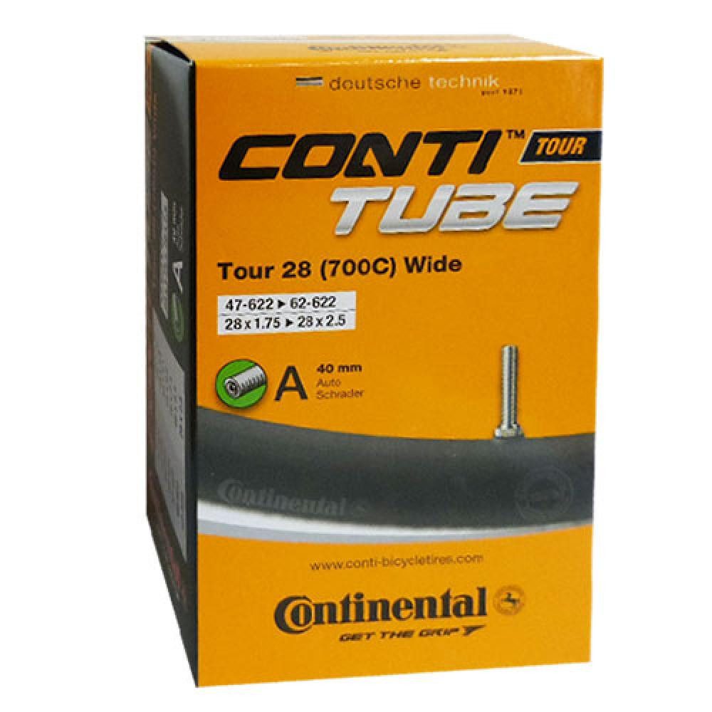 Fahrradschlauch Continental Schlauch Conti Tour 28 wide 28x1.75-2.5Z 47-62/622 AV 40 m