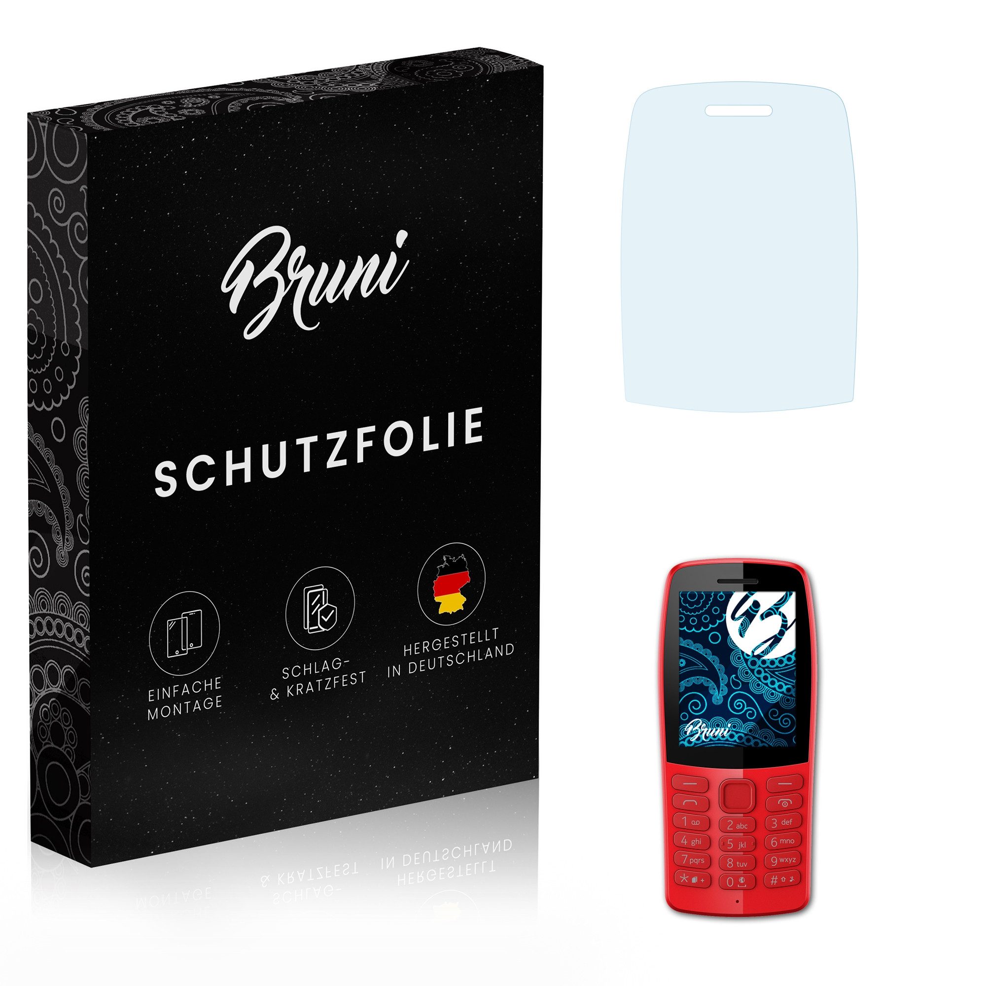 Schutzfolie Glasklare Displayschutzfolie für Nokia 210