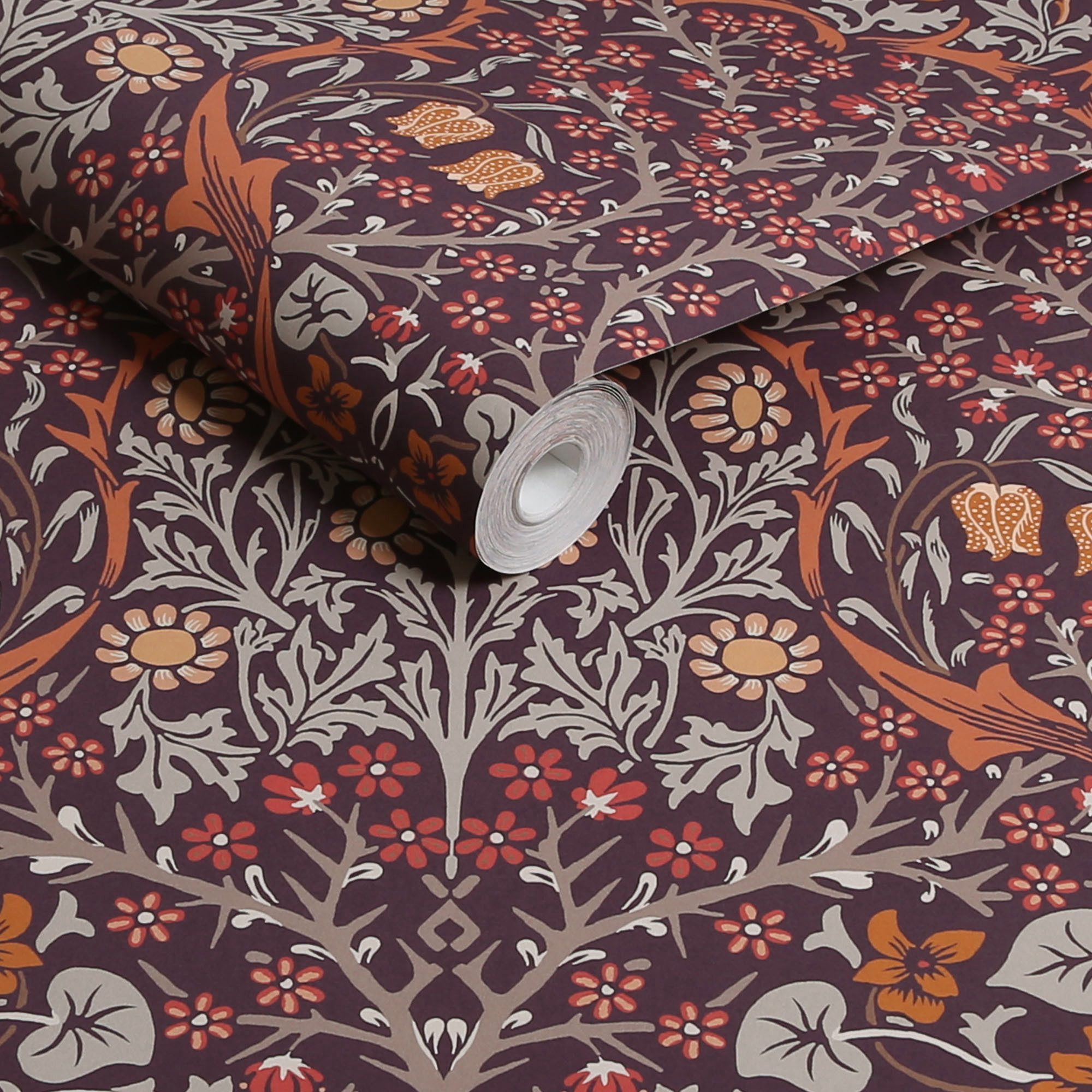 WILLIAM MORRIS AT HOME Vliestapete Blackthorn, glatt, Retro, (1 St), Designer Tapete, 10mx52cm (ca. 5m2)